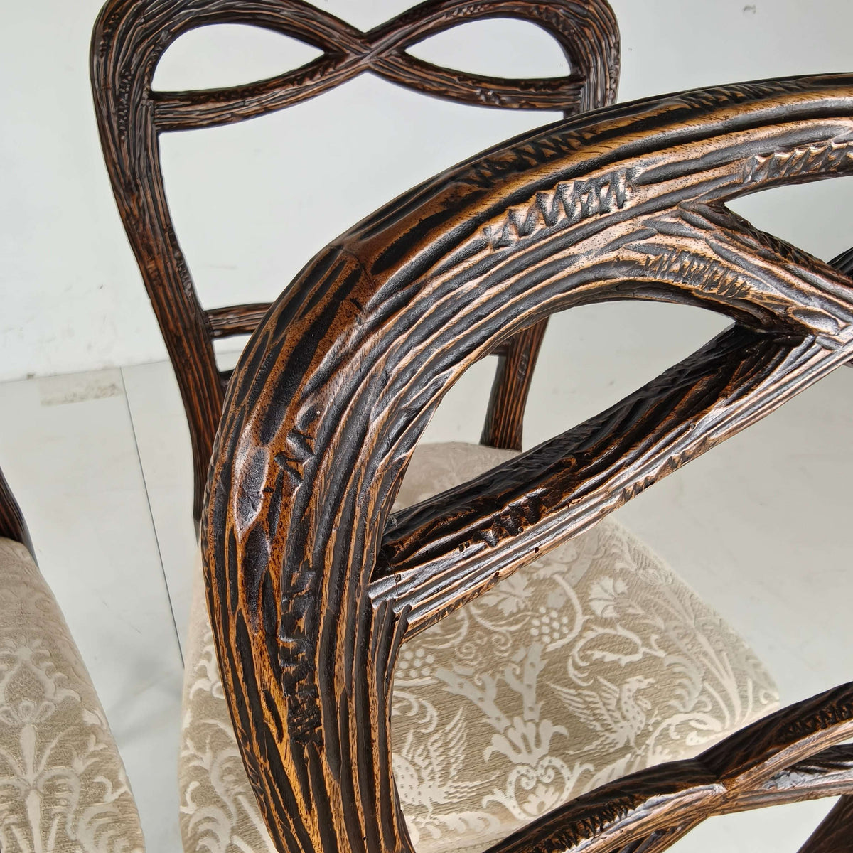 Set of Four Black Forest Dining Chairs by Horrix Set of Four Black Forest Dining Chairs by Horrix