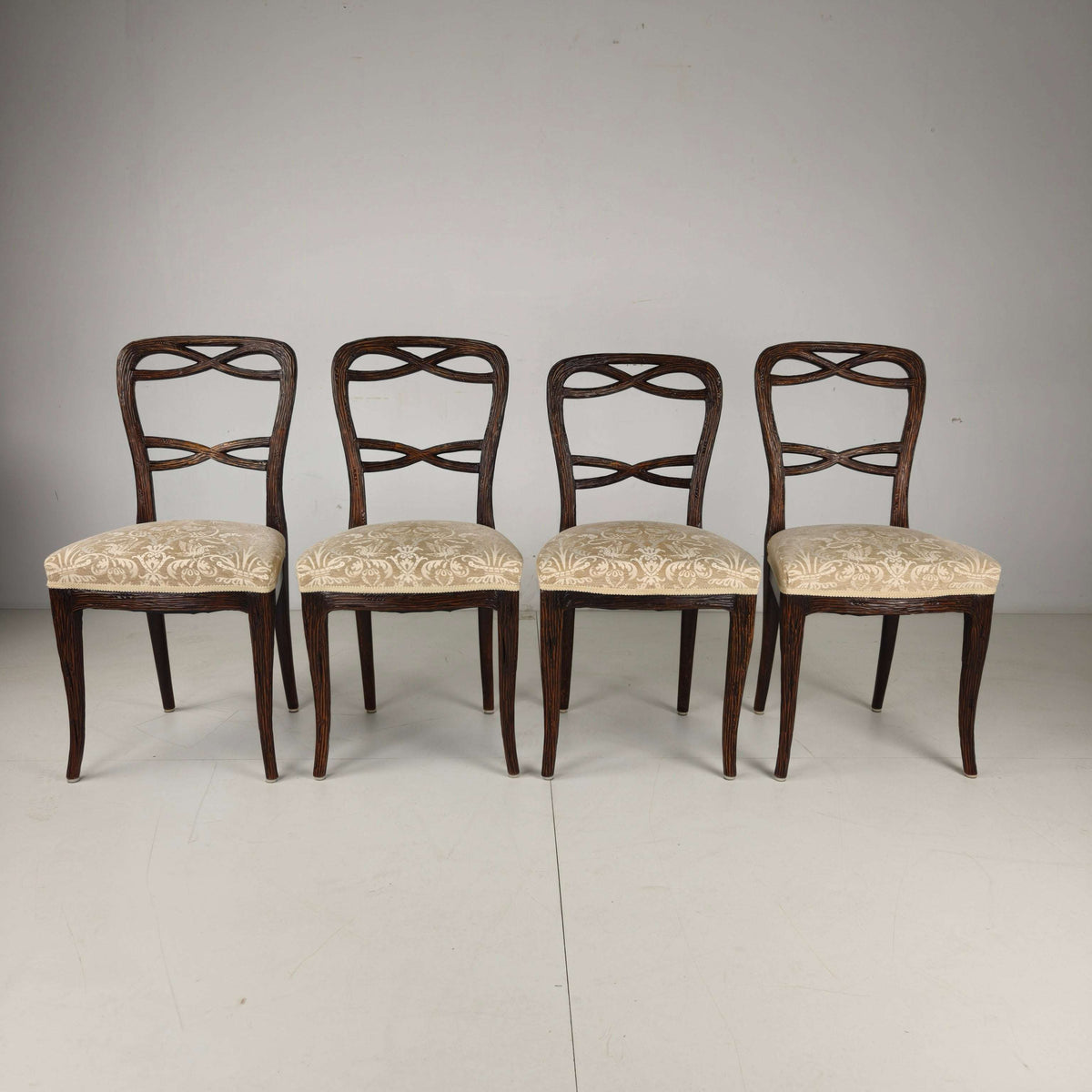Set of Four Black Forest Dining Chairs by Horrix Set of Four Black Forest Dining Chairs by Horrix