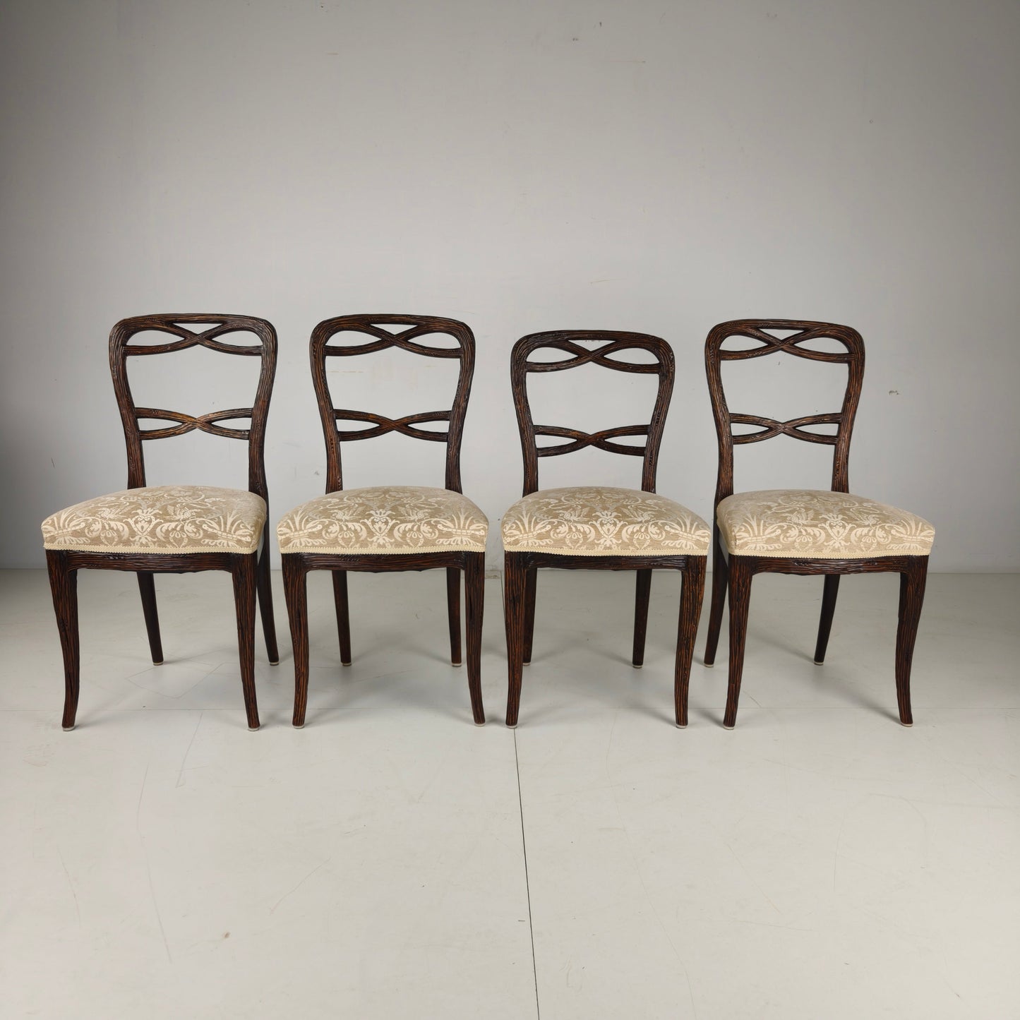 Set of Four Black Forest Dining Chairs by Horrix Set of Four Black Forest Dining Chairs by Horrix