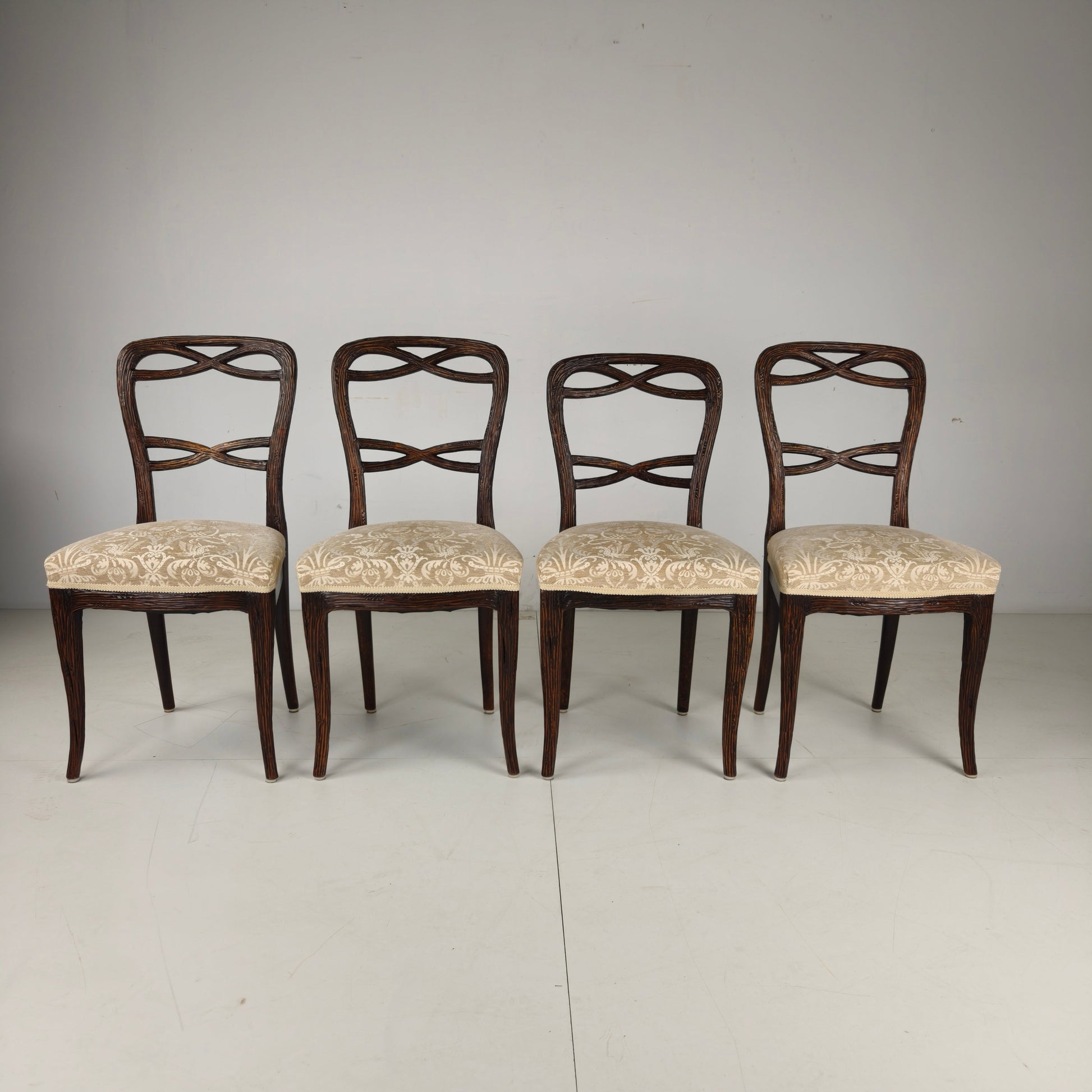 Set of Four Black Forest Dining Chairs by Horrix Set of Four Black Forest Dining Chairs by Horrix
