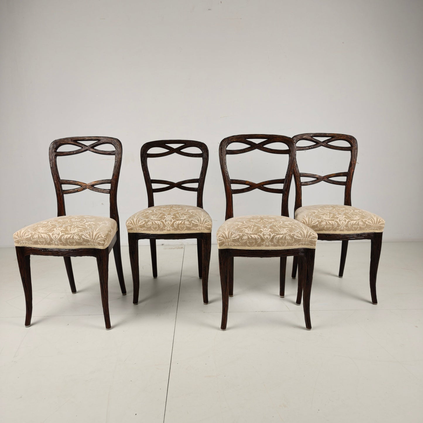 Set of Four Black Forest Dining Chairs by Horrix Set of Four Black Forest Dining Chairs by Horrix