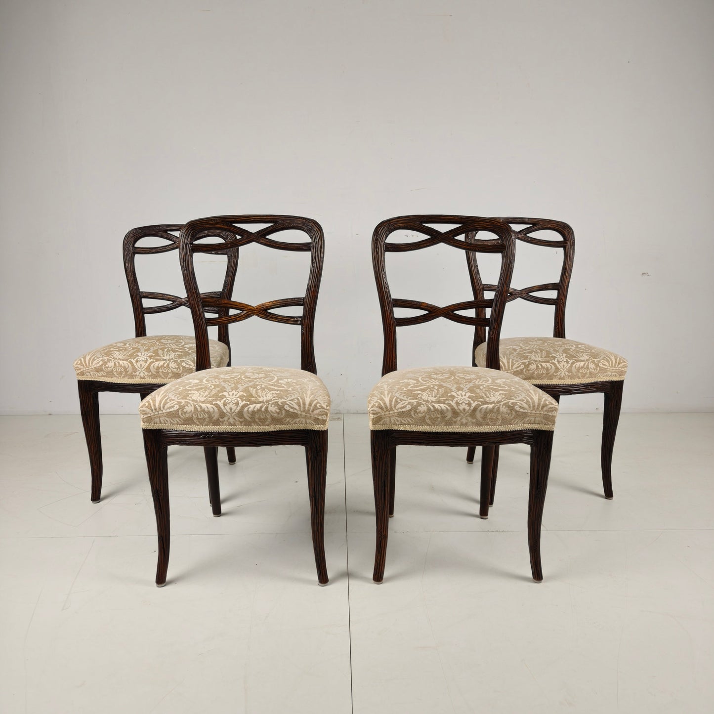 Set of Four Black Forest Dining Chairs by Horrix Set of Four Black Forest Dining Chairs by Horrix