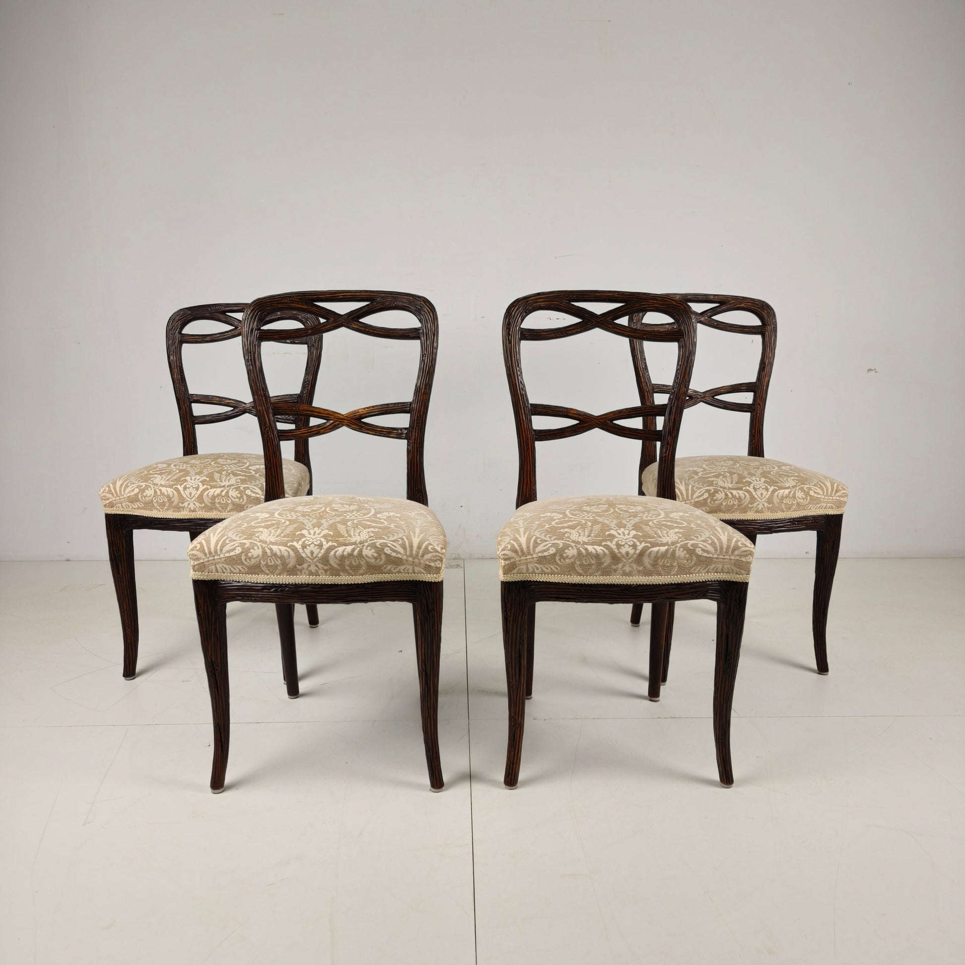 Set of Four Black Forest Dining Chairs by Horrix Set of Four Black Forest Dining Chairs by Horrix