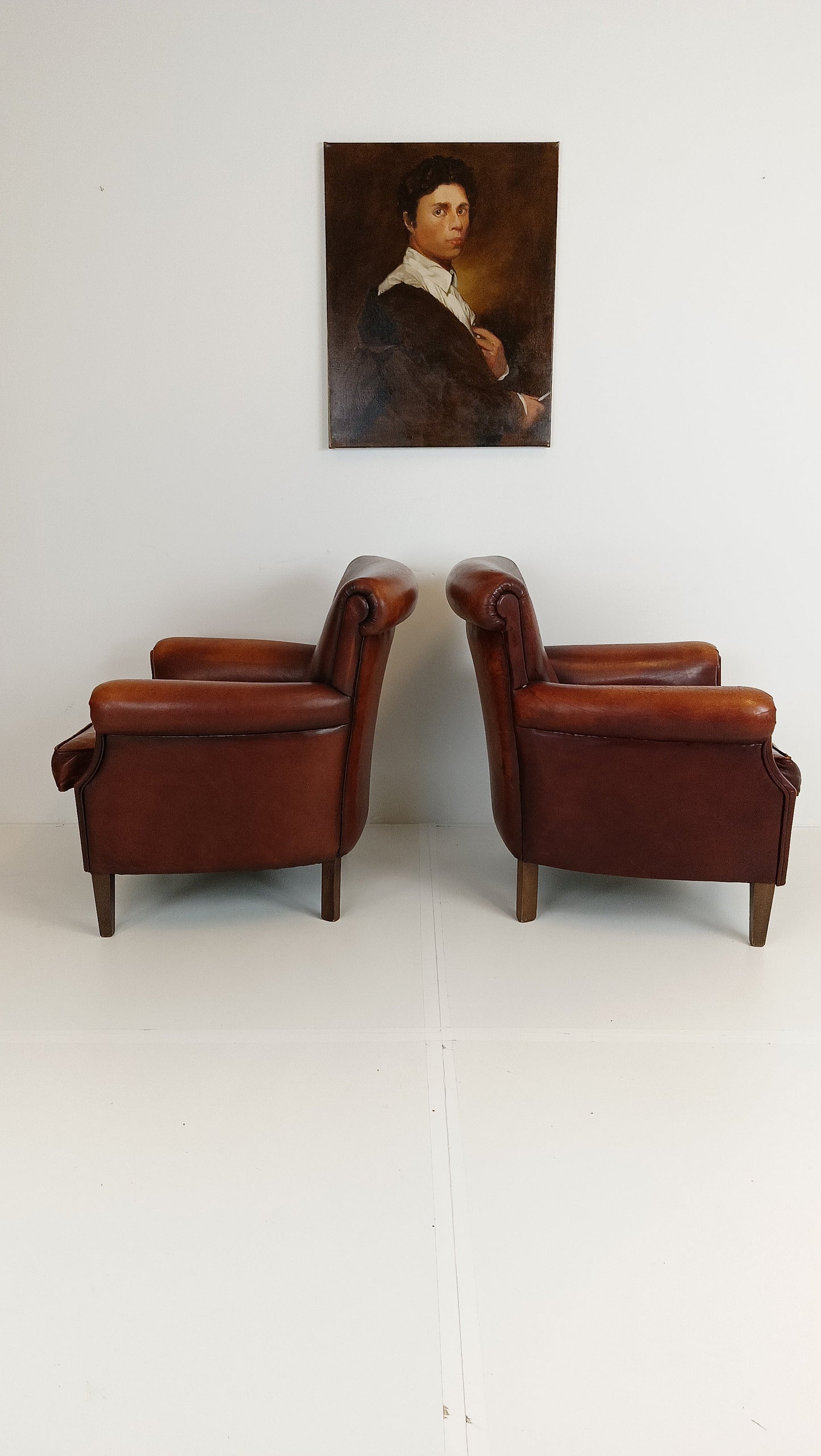 Set of Muylaert Sheep Leather Chairs Set of Muylaert Sheep Leather Chairs