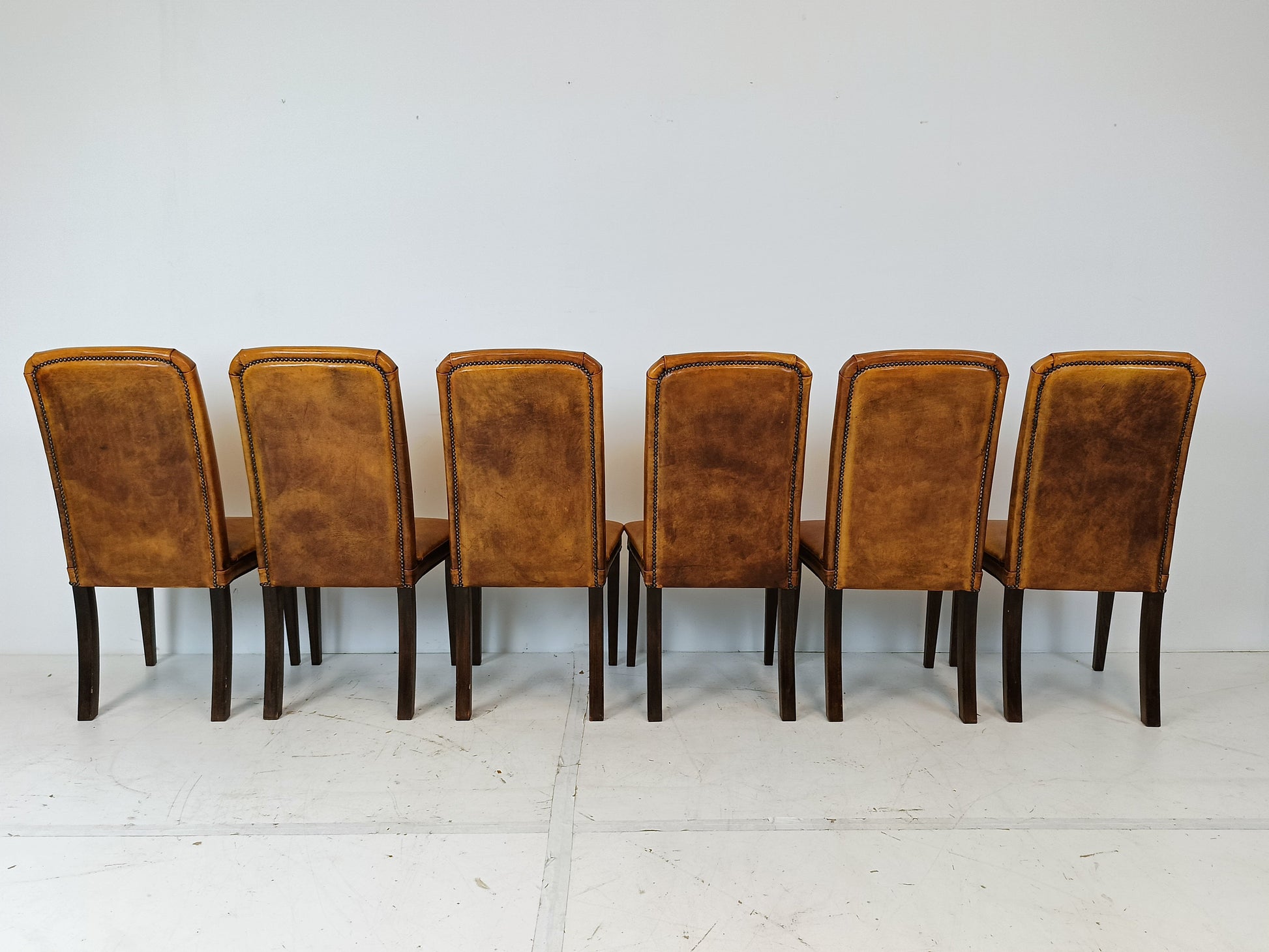Sheep Leather Dining Chair Set Sheep Leather Dining Chair Set