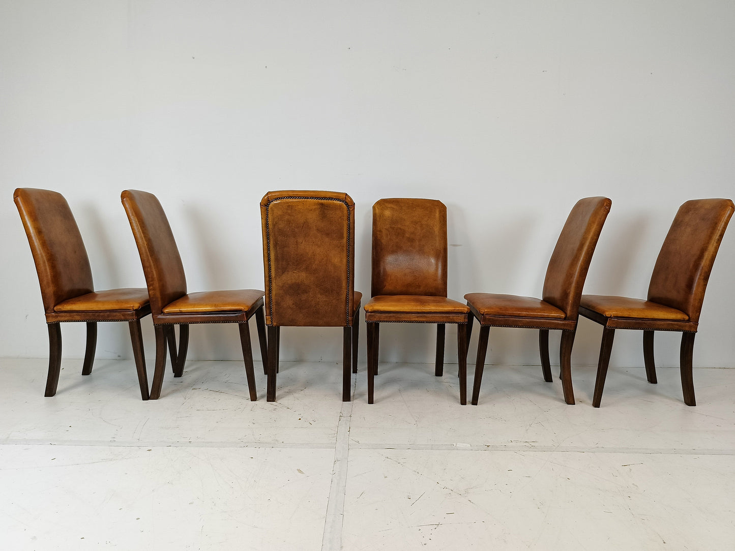 Sheep Leather Dining Chair Set Sheep Leather Dining Chair Set