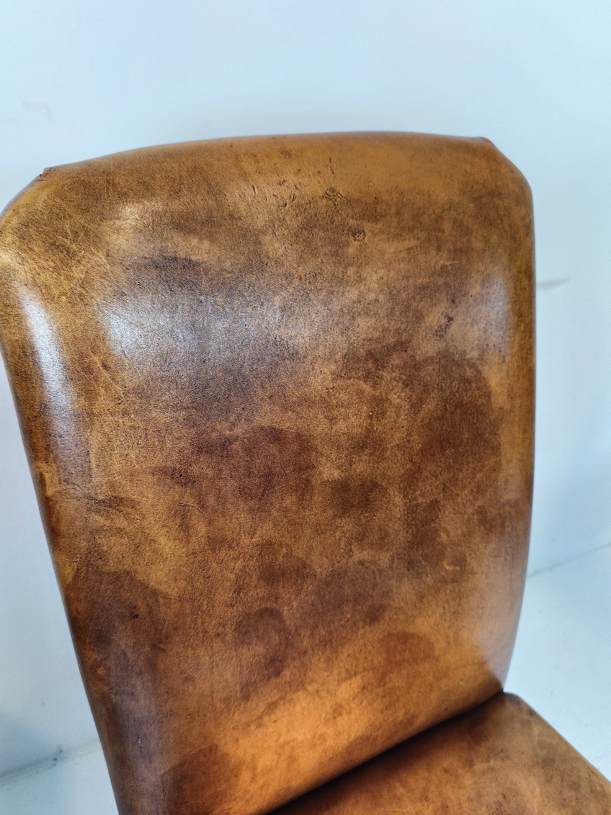 Sheep Leather Dining Chair Set Sheep Leather Dining Chair Set