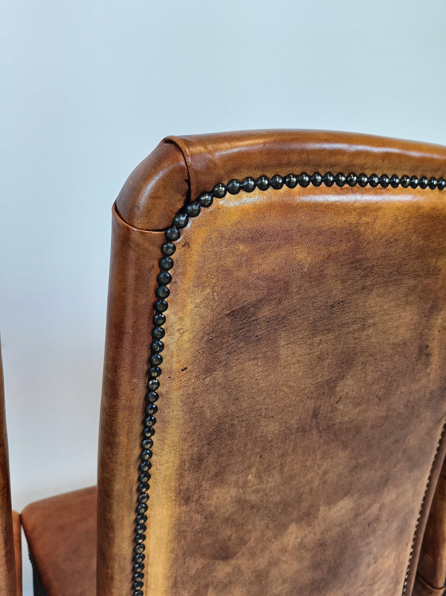 Sheep Leather Dining Chair Set Sheep Leather Dining Chair Set