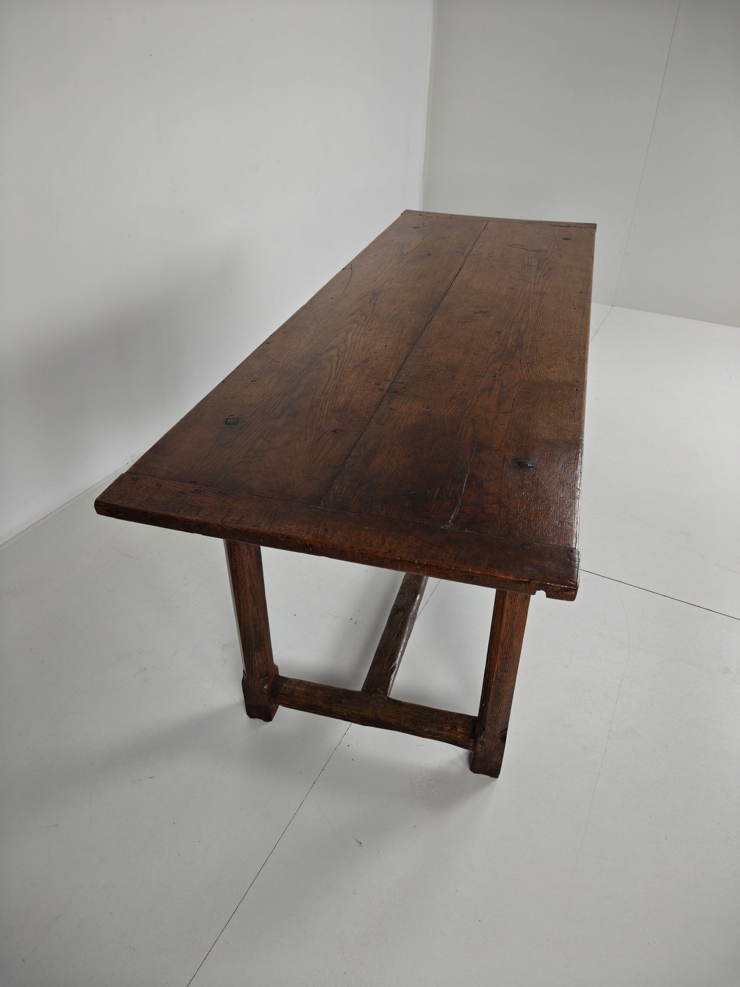 Stunning 18th Century French Farmhouse Dining Table – Solid Oak with sliding drawers Stunning 18th Century French Farmhouse Dining Table – Solid Oak with sliding drawers