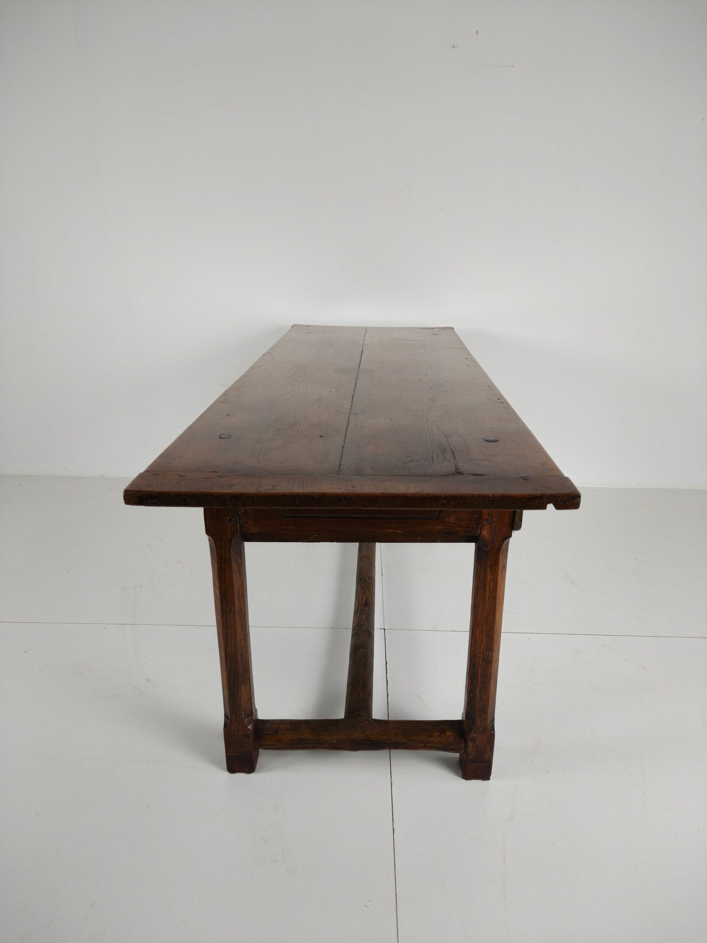 Stunning 18th Century French Farmhouse Dining Table – Solid Oak with sliding drawers Stunning 18th Century French Farmhouse Dining Table – Solid Oak with sliding drawers