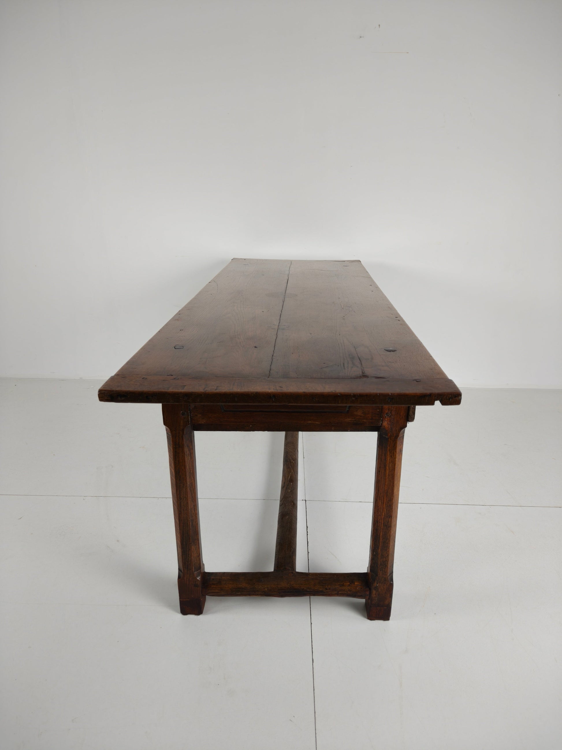 Stunning 18th Century French Farmhouse Dining Table – Solid Oak with sliding drawers Stunning 18th Century French Farmhouse Dining Table – Solid Oak with sliding drawers