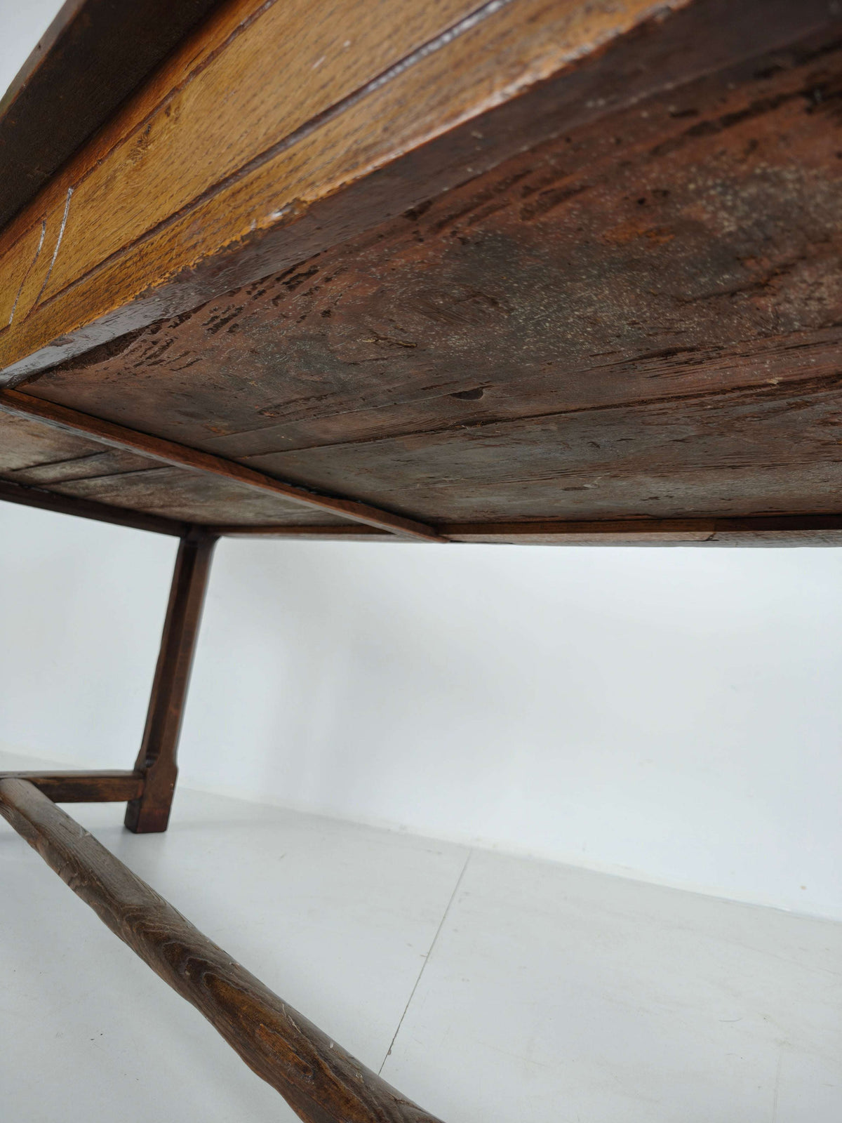Stunning 18th Century French Farmhouse Dining Table – Solid Oak with sliding drawers Stunning 18th Century French Farmhouse Dining Table – Solid Oak with sliding drawers
