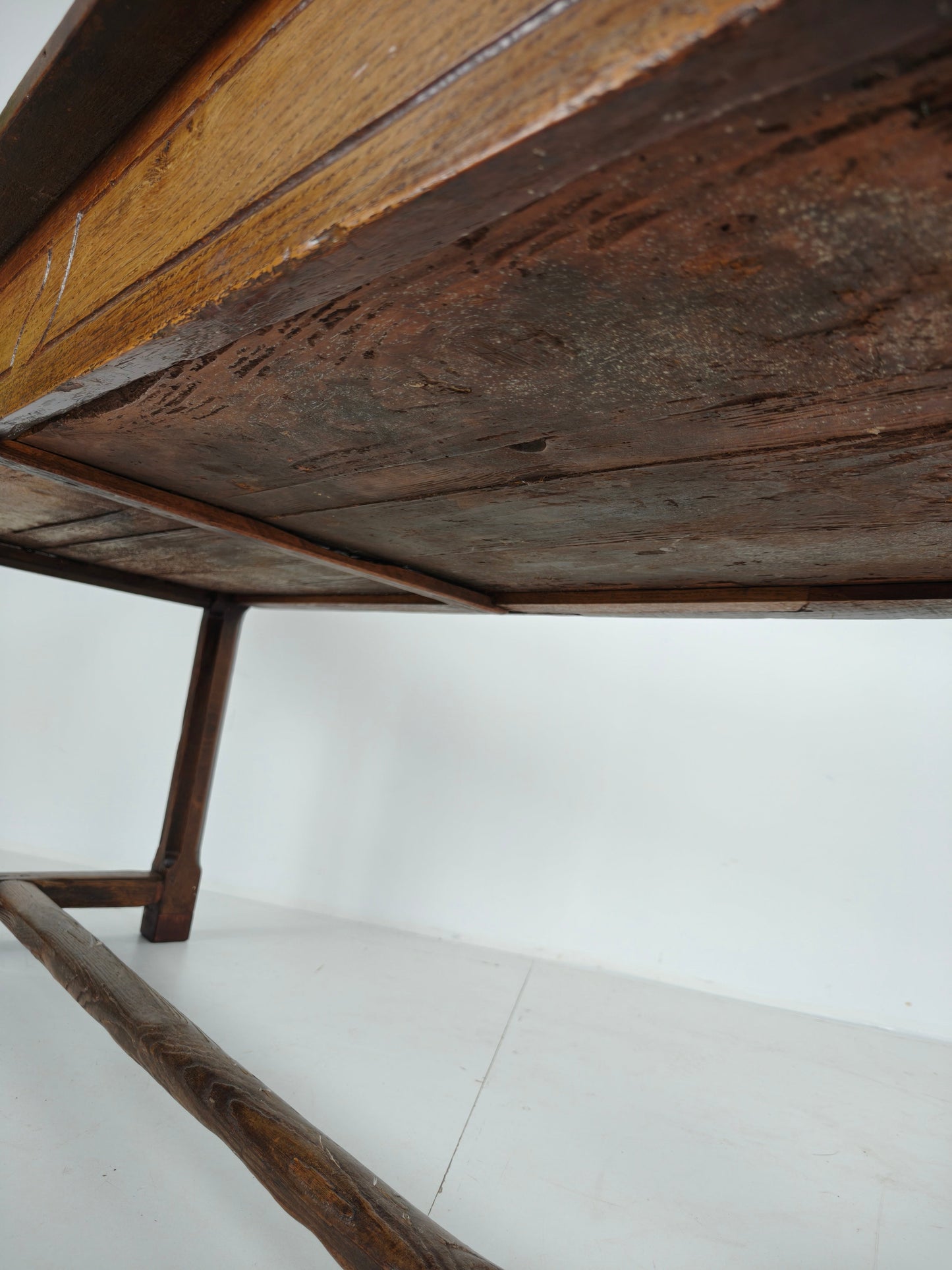 Stunning 18th Century French Farmhouse Dining Table – Solid Oak with sliding drawers Stunning 18th Century French Farmhouse Dining Table – Solid Oak with sliding drawers