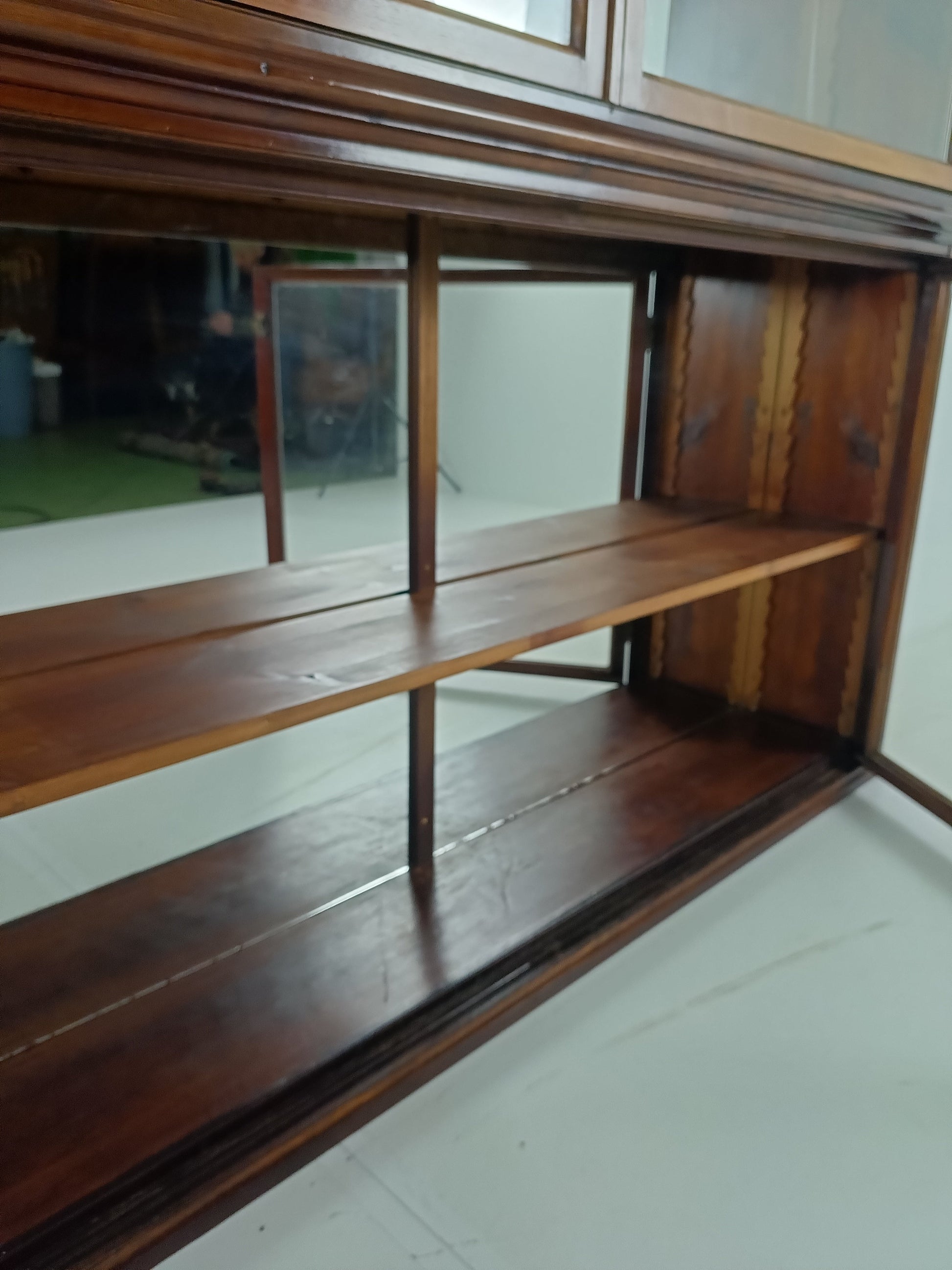 Stunning Antique Mahogany Display Cabinet Stunning Antique Mahogany Display Cabinet