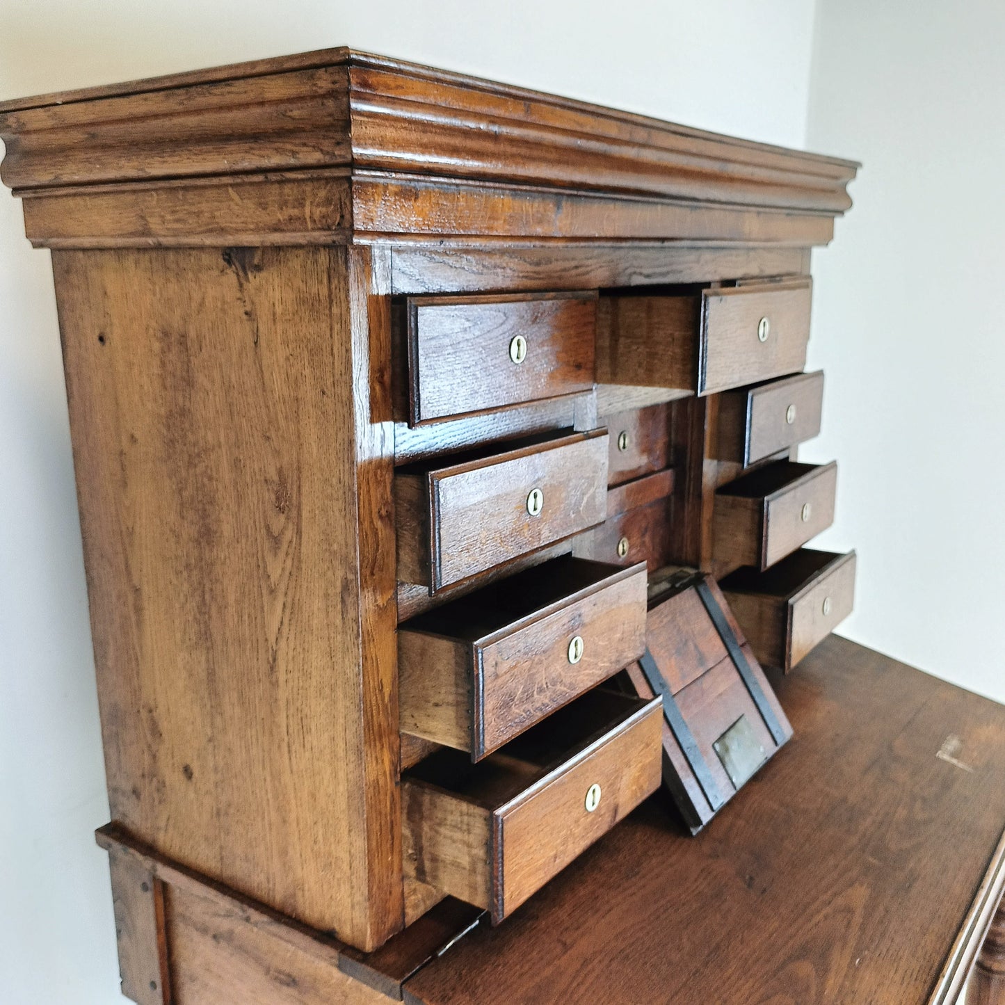 Stunning Antique One Of A Kind Notary Desk With Working Safe Bell Stunning Antique One Of A Kind Notary Desk With Working Safe Bell