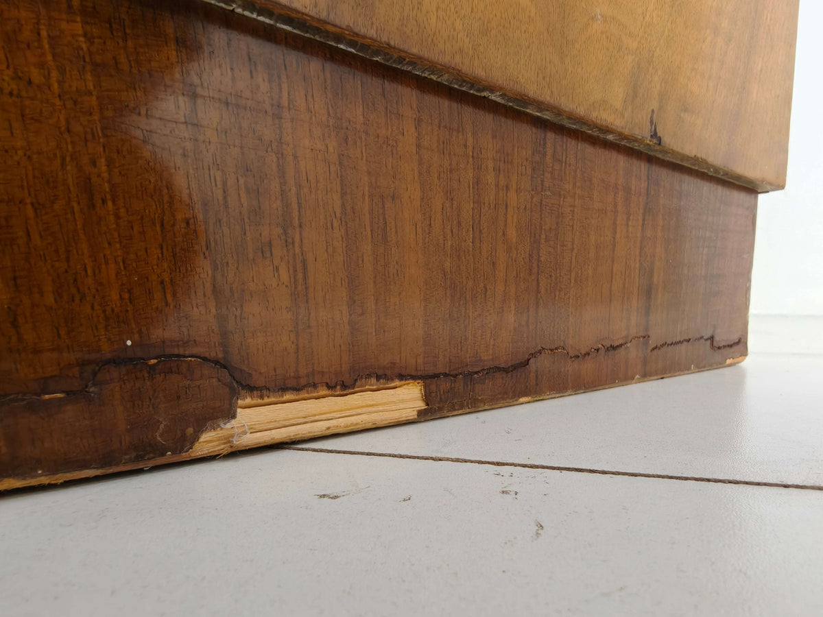 Stunning English Art Deco Burr Walnut Wardrobe – 1930s Stunning English Art Deco Burr Walnut Wardrobe – 1930s