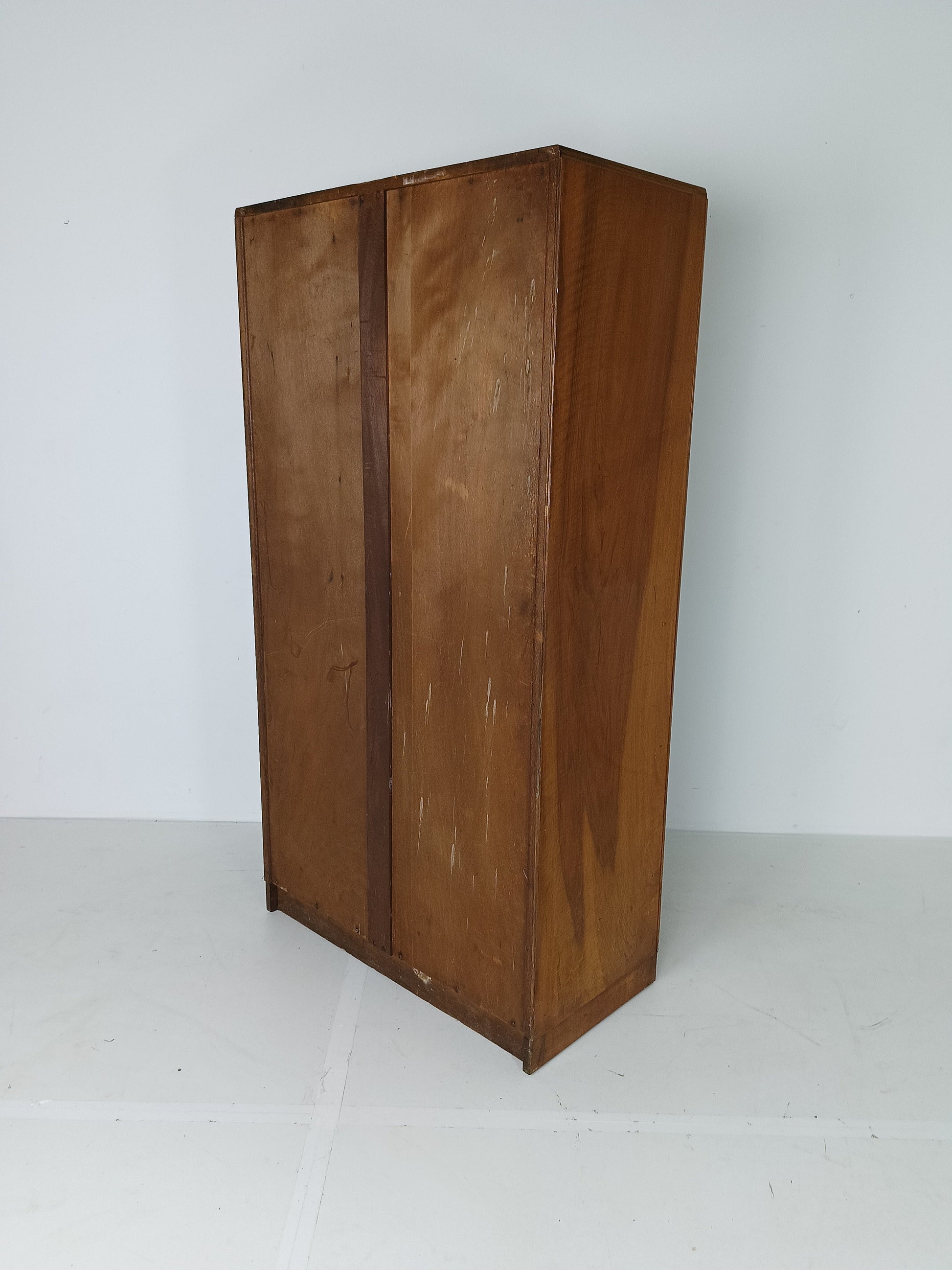 Stunning English Art Deco Burrnut Wardrobe Stunning English Art Deco Burrnut Wardrobe