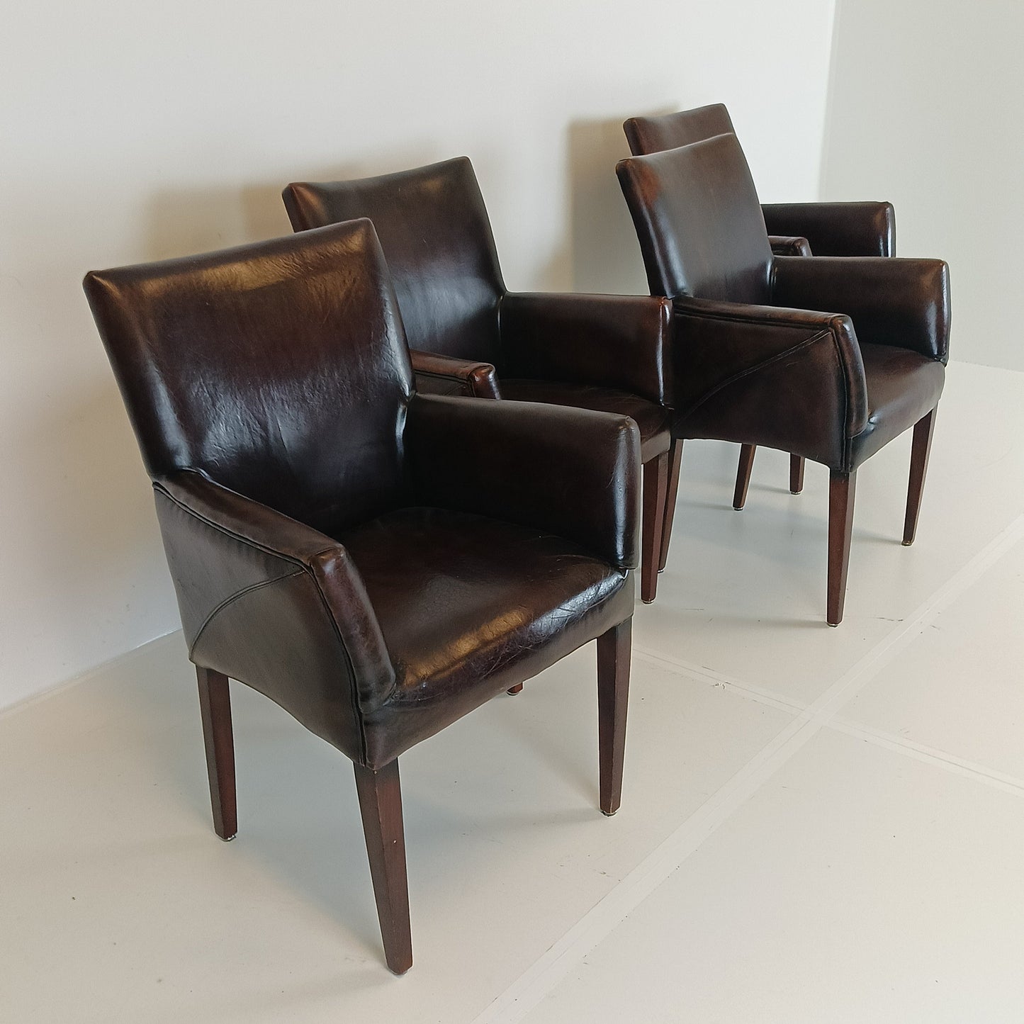 Stunning Sheep Leather Dining Chairs (set of 4 chairs) Stunning Sheep Leather Dining Chairs (set of 4 chairs)