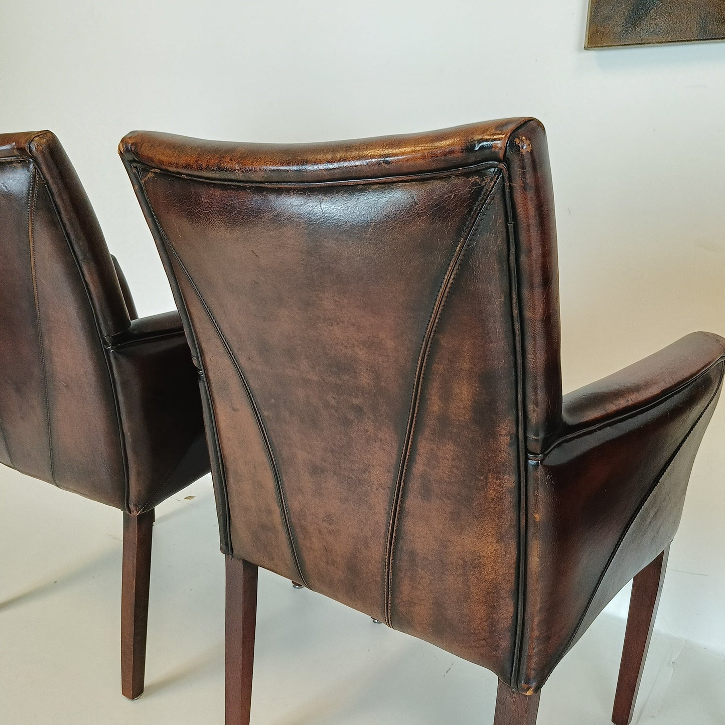 Stunning Sheep Leather Dining Chairs (set of 4 chairs) Stunning Sheep Leather Dining Chairs (set of 4 chairs)