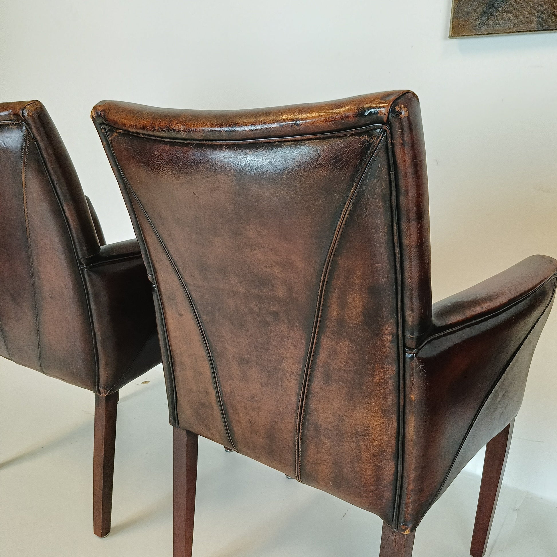 Stunning Sheep Leather Dining Chairs (set of 4 chairs) Stunning Sheep Leather Dining Chairs (set of 4 chairs)