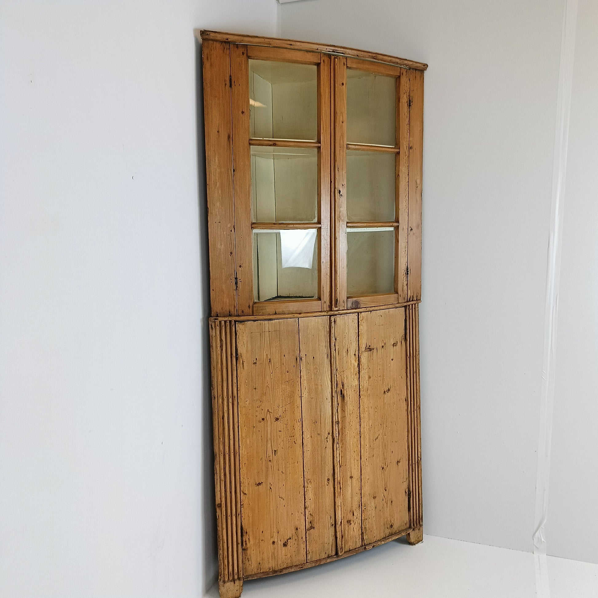 Unique Antique Pine Corner Cabinet Unique Antique Pine Corner Cabinet