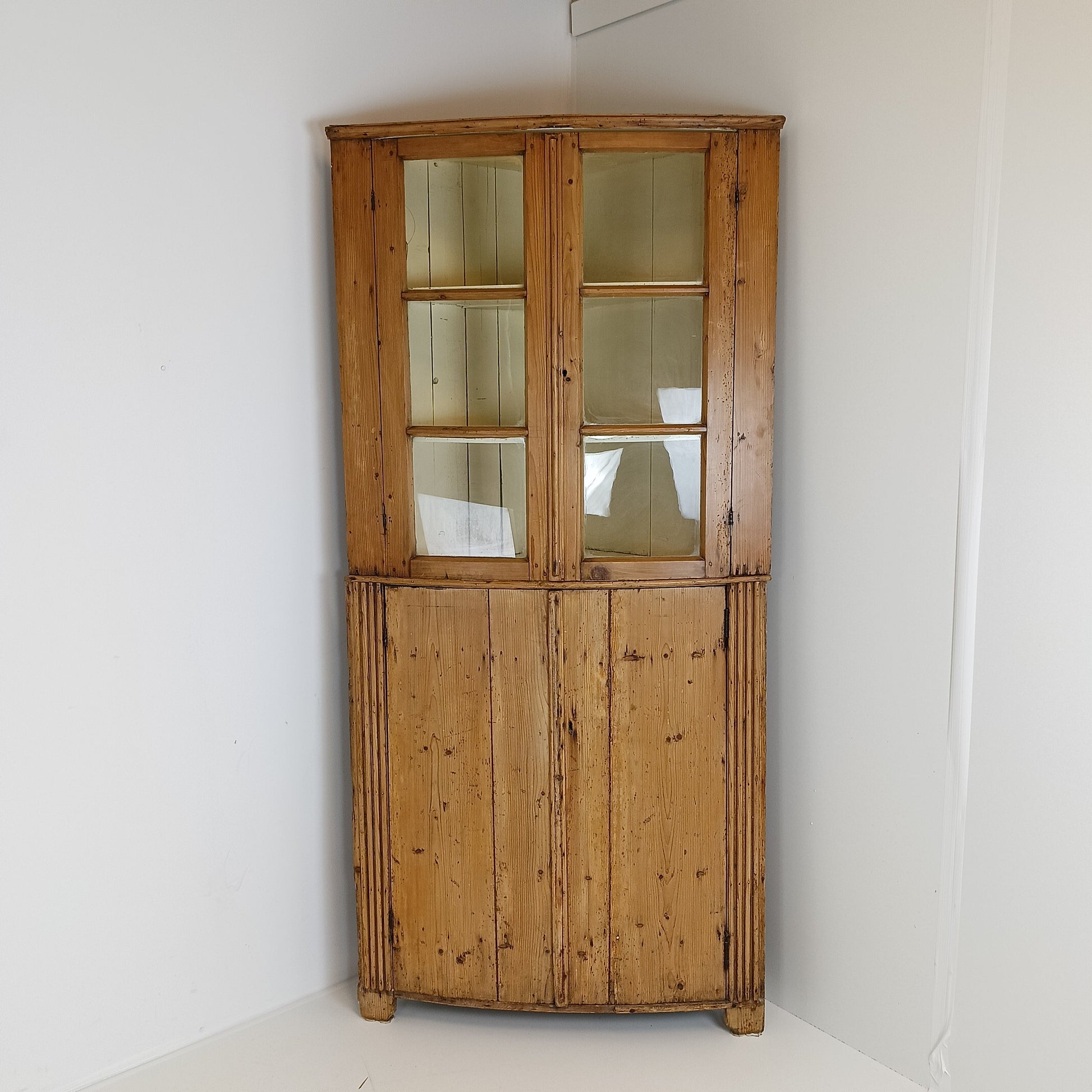 Unique Antique Pine Corner Cabinet Unique Antique Pine Corner Cabinet