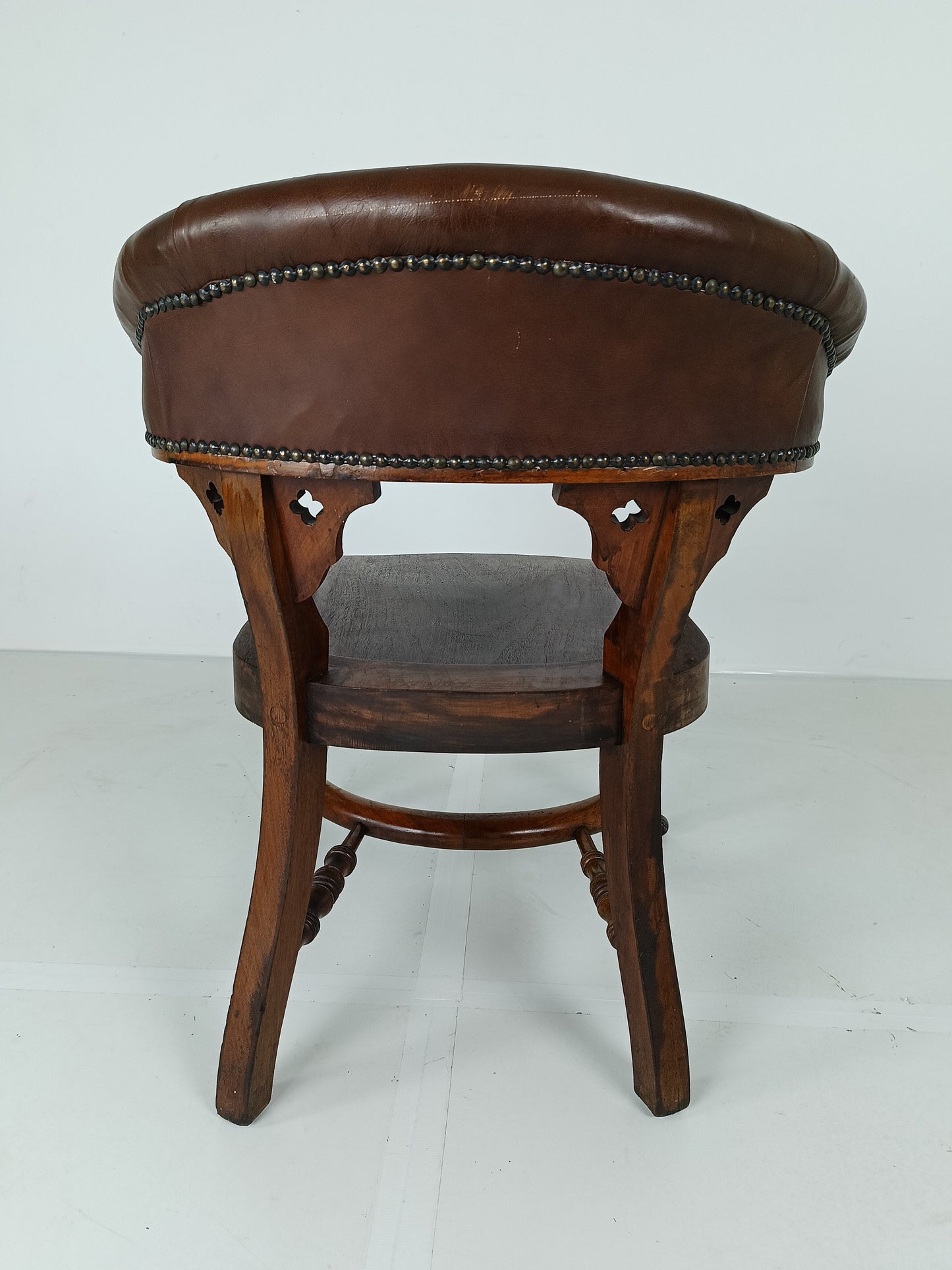 Victorian Mahogany Leather Desk Chair Victorian Mahogany Leather Desk Chair