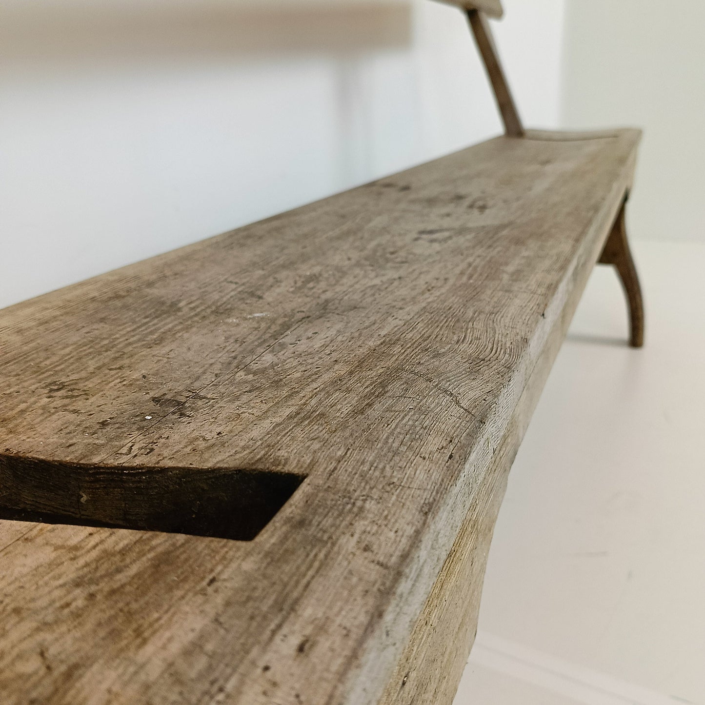 Victorian Pitch Pine long Railway Antique Bench Victorian Pitch Pine long Railway Antique Bench