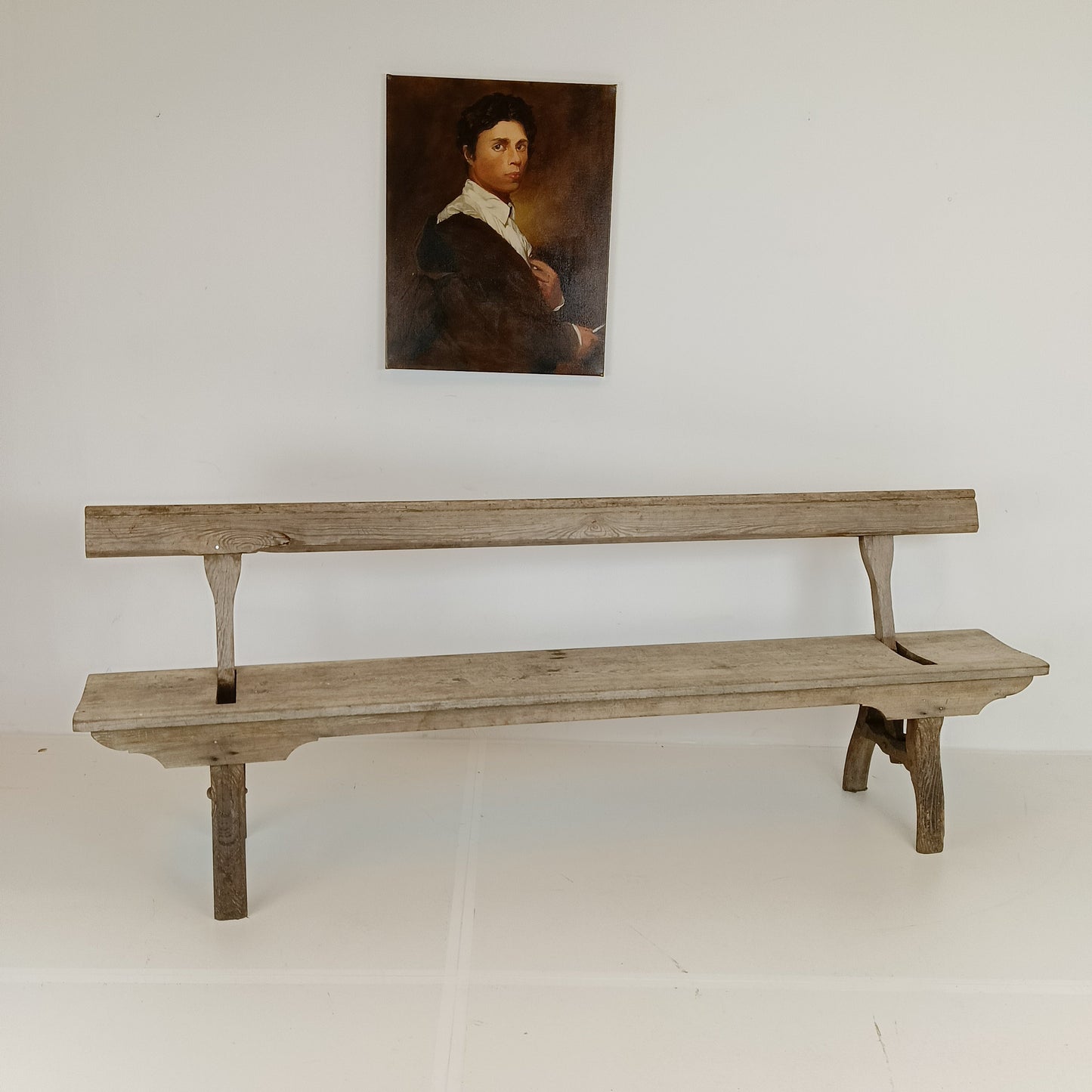 Victorian Pitch Pine long Railway Antique Bench Victorian Pitch Pine long Railway Antique Bench