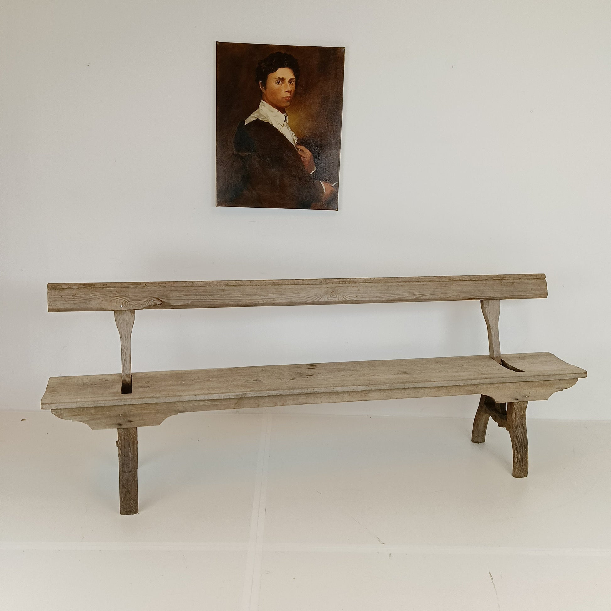 Victorian Pitch Pine long Railway Antique Bench Victorian Pitch Pine long Railway Antique Bench