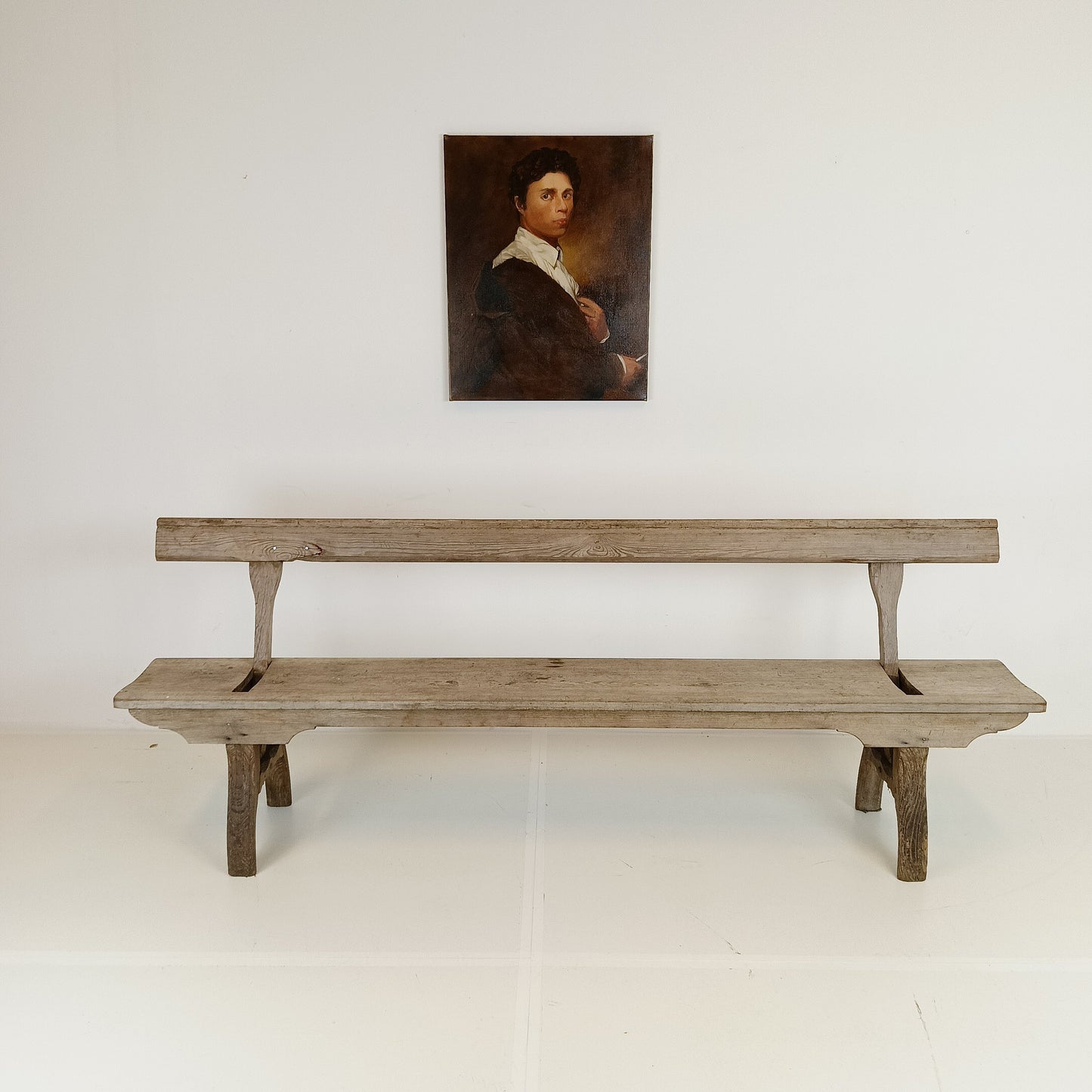 Victorian Pitch Pine long Railway Antique Bench Victorian Pitch Pine long Railway Antique Bench