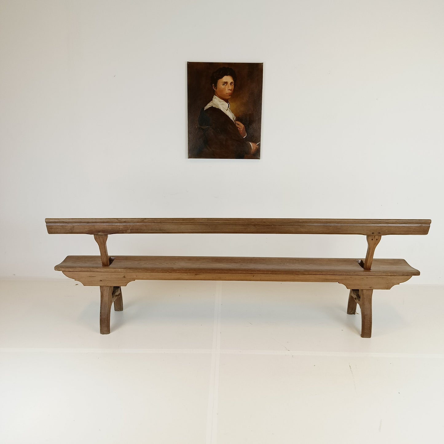 Victorian Pitch Pine long Railway Antique Wooden Bench Victorian Pitch Pine long Railway Antique Wooden Bench