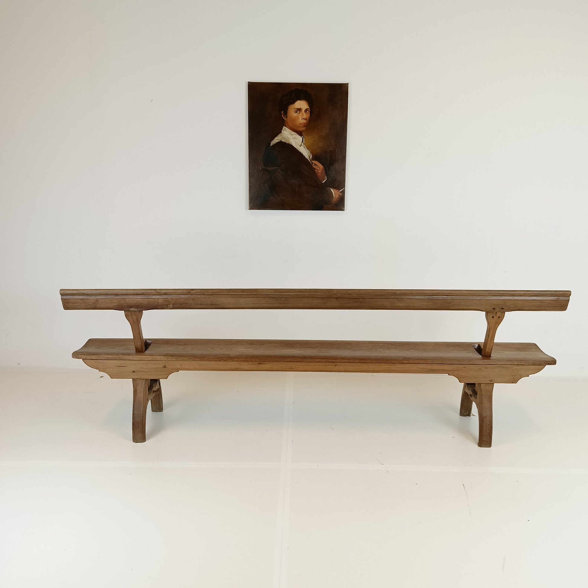 Victorian Pitch Pine long Railway Antique Wooden Bench Victorian Pitch Pine long Railway Antique Wooden Bench