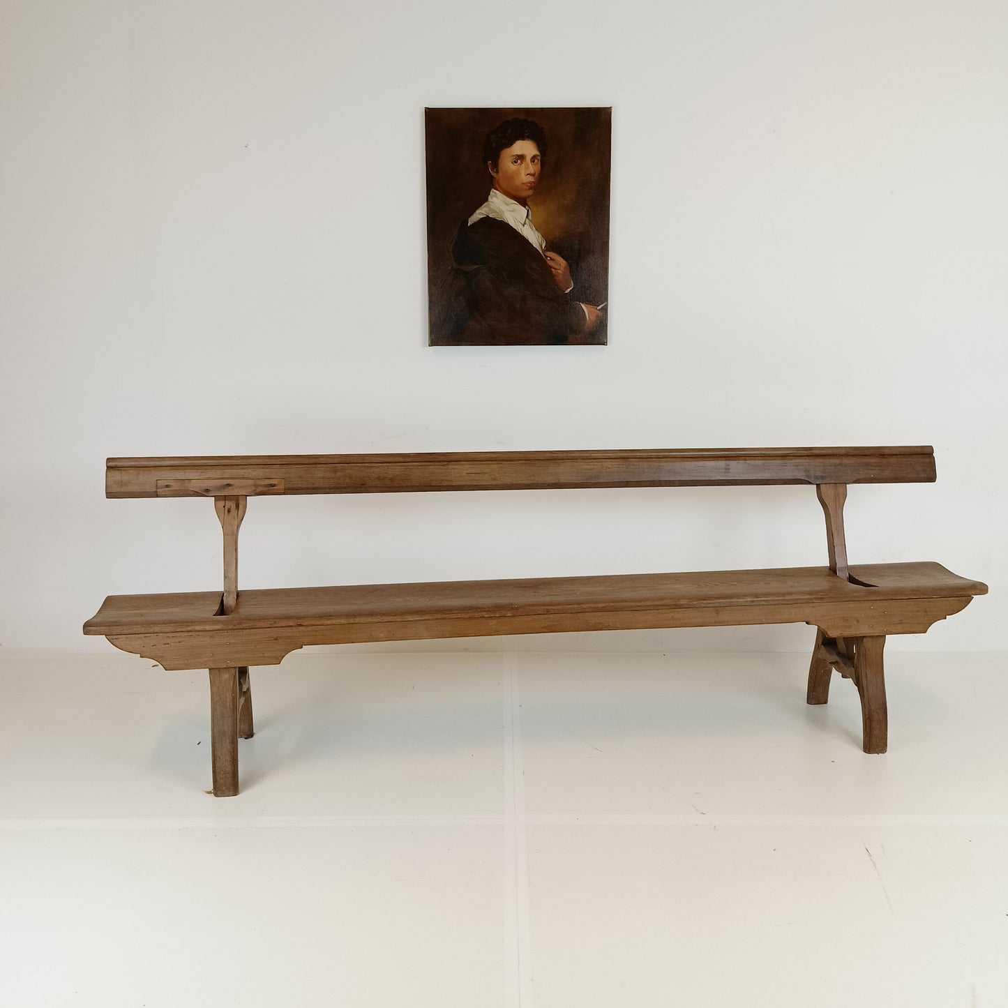 Victorian Pitch Pine long Railway Antique Wooden Bench Victorian Pitch Pine long Railway Antique Wooden Bench