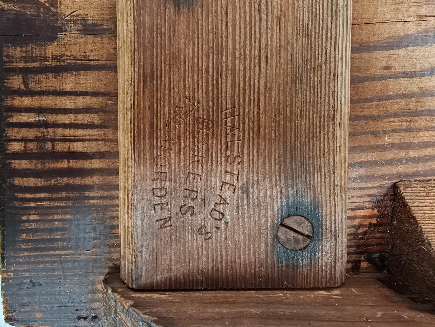 Victorian Pitch Pine Railway Bench – Halstead’s Makers, Todmorden Victorian Pitch Pine Railway Bench – Halstead’s Makers, Todmorden
