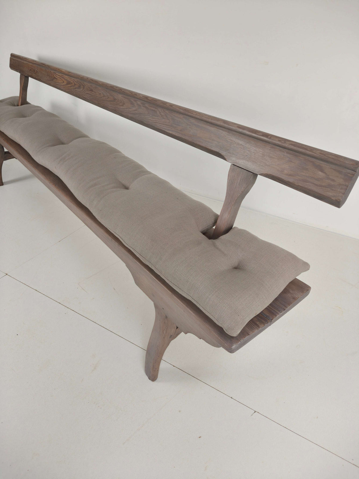Victorian Pitch Pine Railway Bench – Rare Reversible Backrest Design Victorian Pitch Pine Railway Bench – Rare Reversible Backrest Design