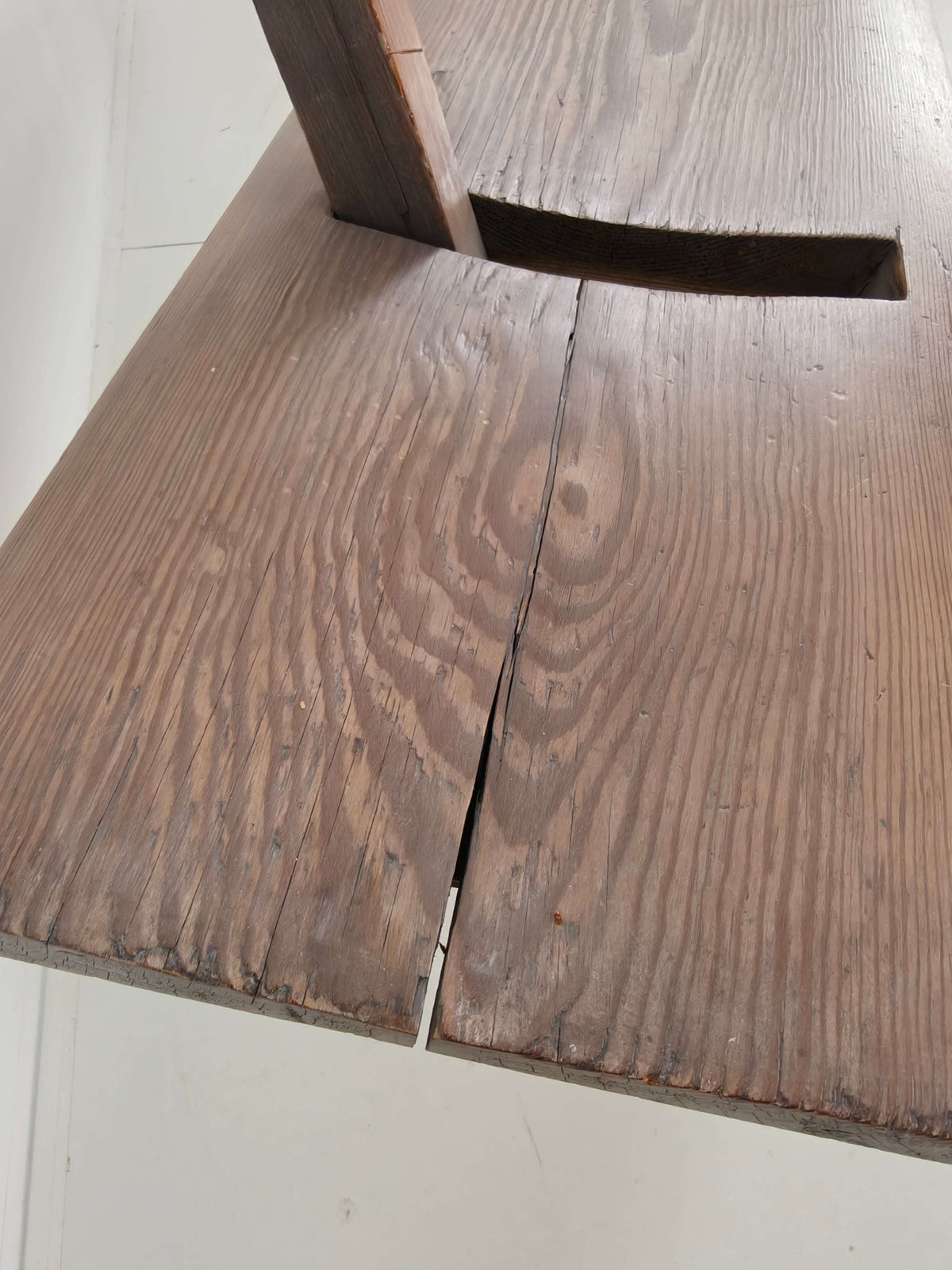Victorian Pitch Pine Railway Bench – Rare Reversible Backrest Design Victorian Pitch Pine Railway Bench – Rare Reversible Backrest Design