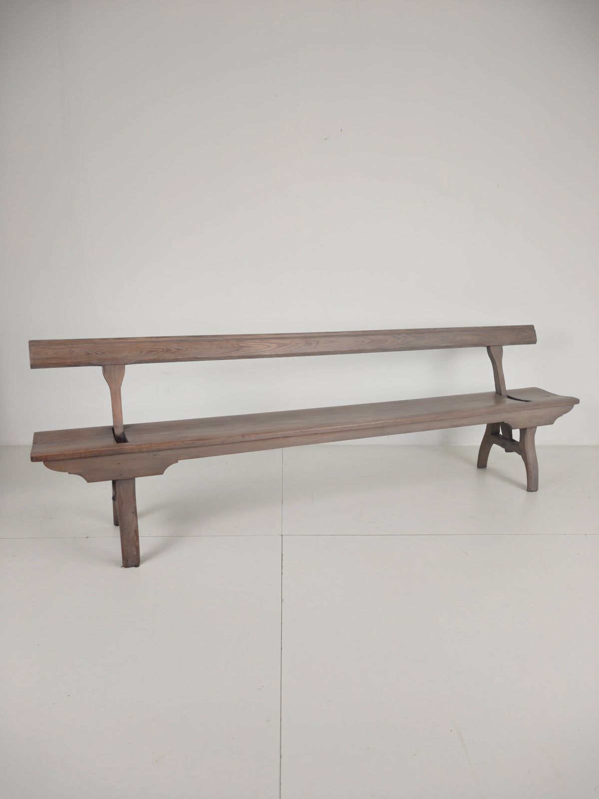 Victorian Pitch Pine Railway Bench – Rare Reversible Backrest Design Victorian Pitch Pine Railway Bench – Rare Reversible Backrest Design