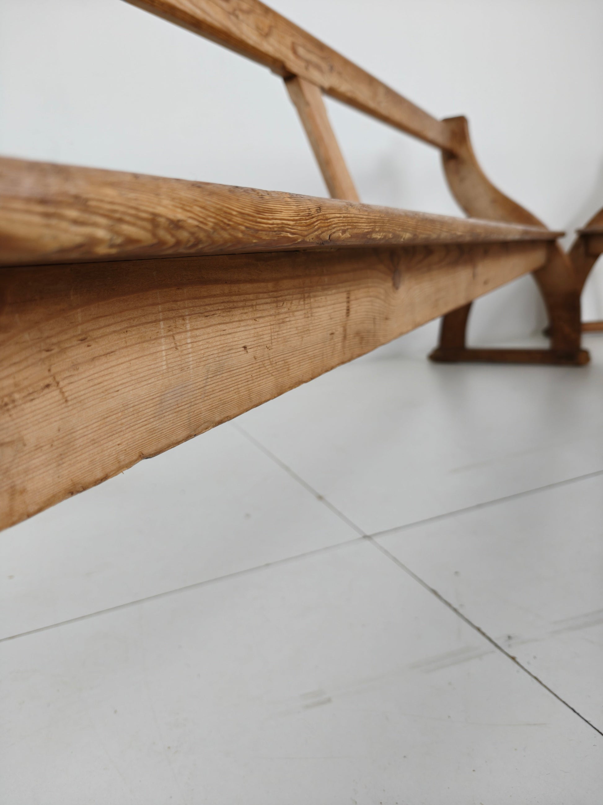 Victorian Pitch Pine School Benches – Circa 1900, England Victorian Pitch Pine School Benches – Circa 1900, England