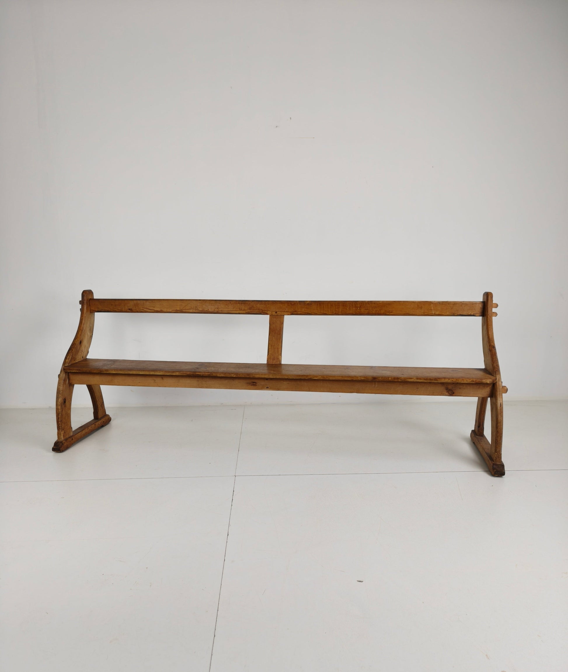 Victorian Pitch Pine School Benches – Circa 1900, England Victorian Pitch Pine School Benches – Circa 1900, England