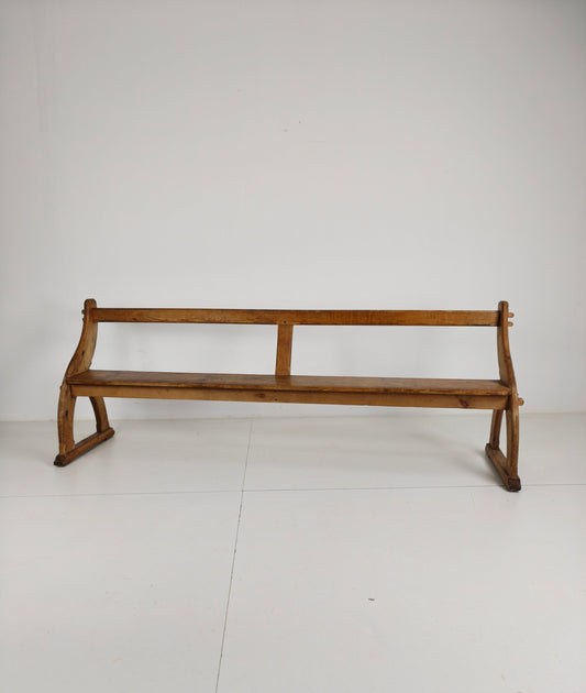 Victorian Pitch Pine School Benches – Circa 1900, England Victorian Pitch Pine School Benches – Circa 1900, England
