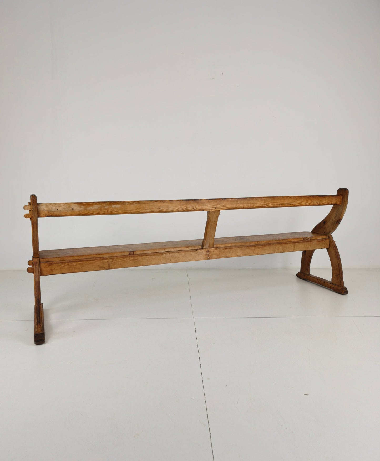 Victorian Pitch Pine School Benches – Circa 1900, England Victorian Pitch Pine School Benches – Circa 1900, England