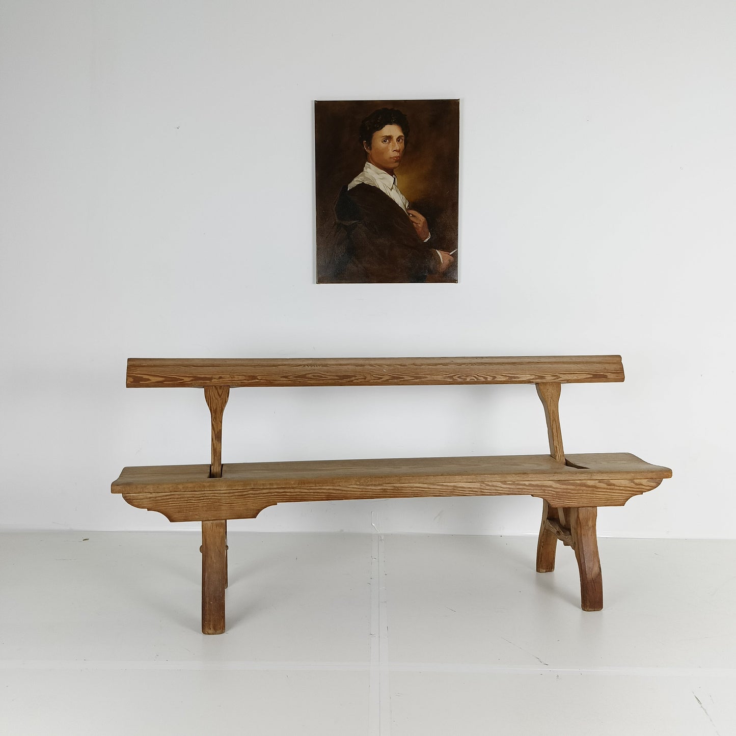 Victorian Pitch Pine Short Railway Antique Bench Victorian Pitch Pine Short Railway Antique Bench