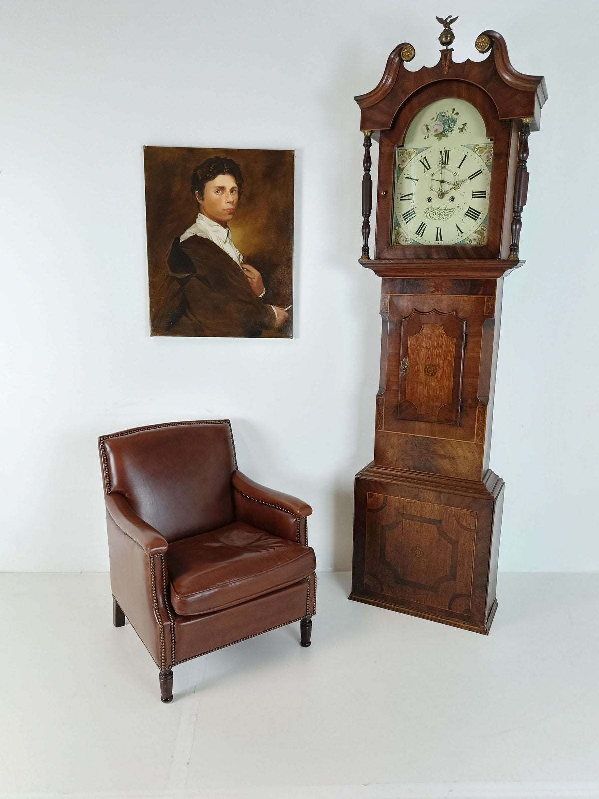 WM House Wetterby Antique Clock 1780 WM House Wetterby Antique Clock 1780