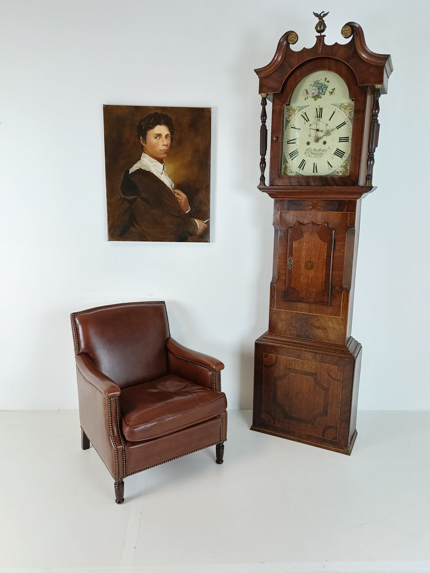 WM House Wetterby Antique Clock 1780 WM House Wetterby Antique Clock 1780