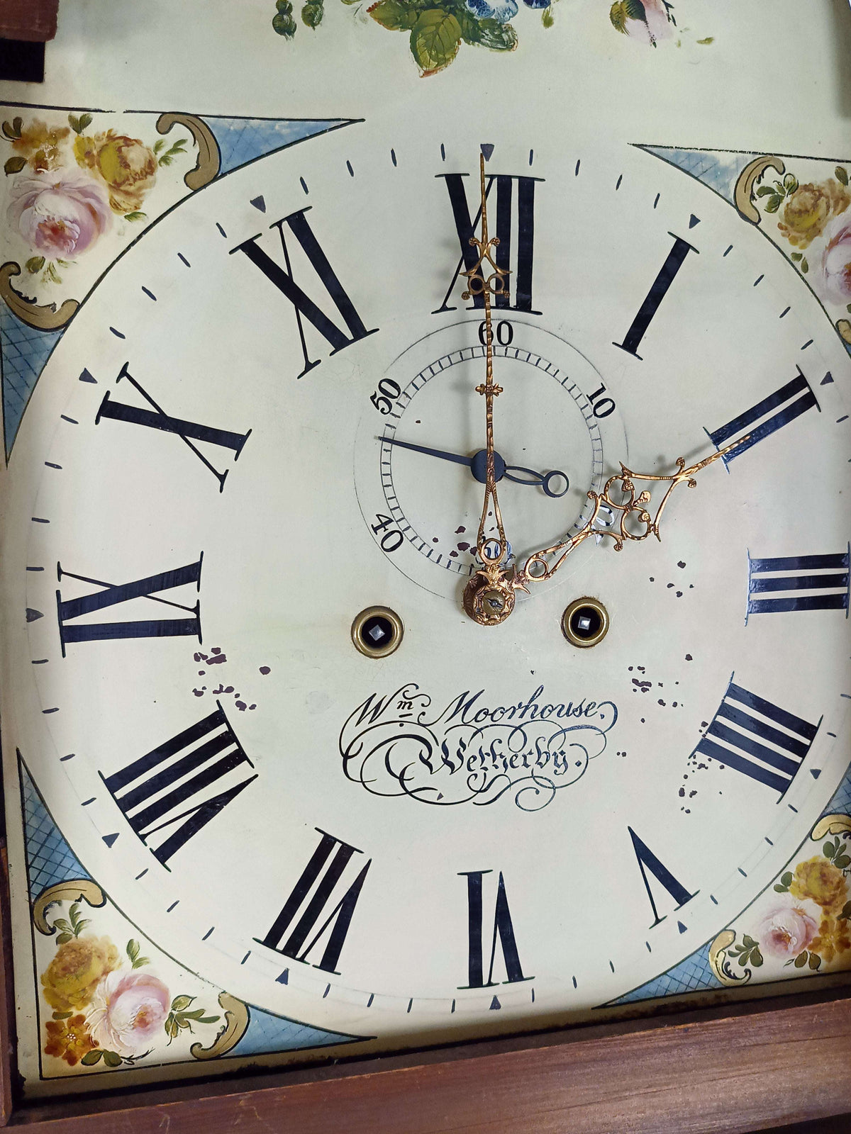 WM House Wetterby Antique Clock 1780 WM House Wetterby Antique Clock 1780