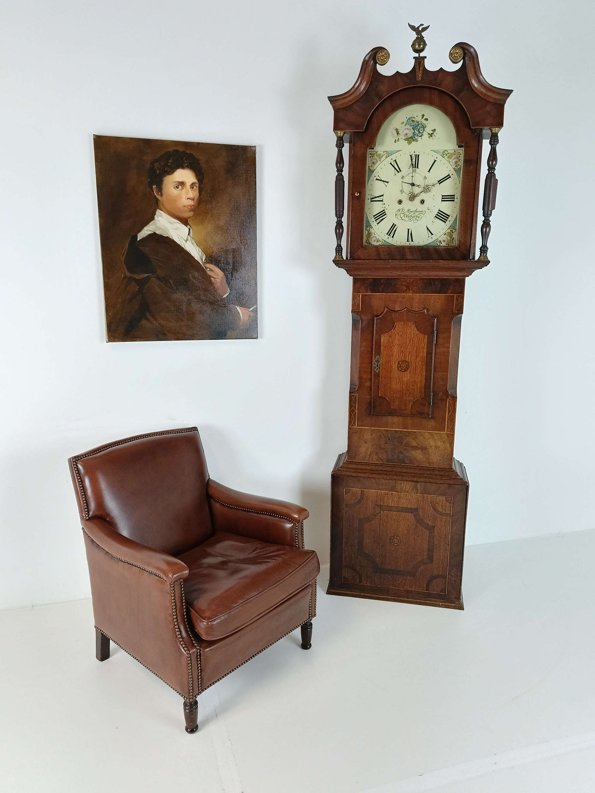 WM House Wetterby Antique Clock 1780 WM House Wetterby Antique Clock 1780