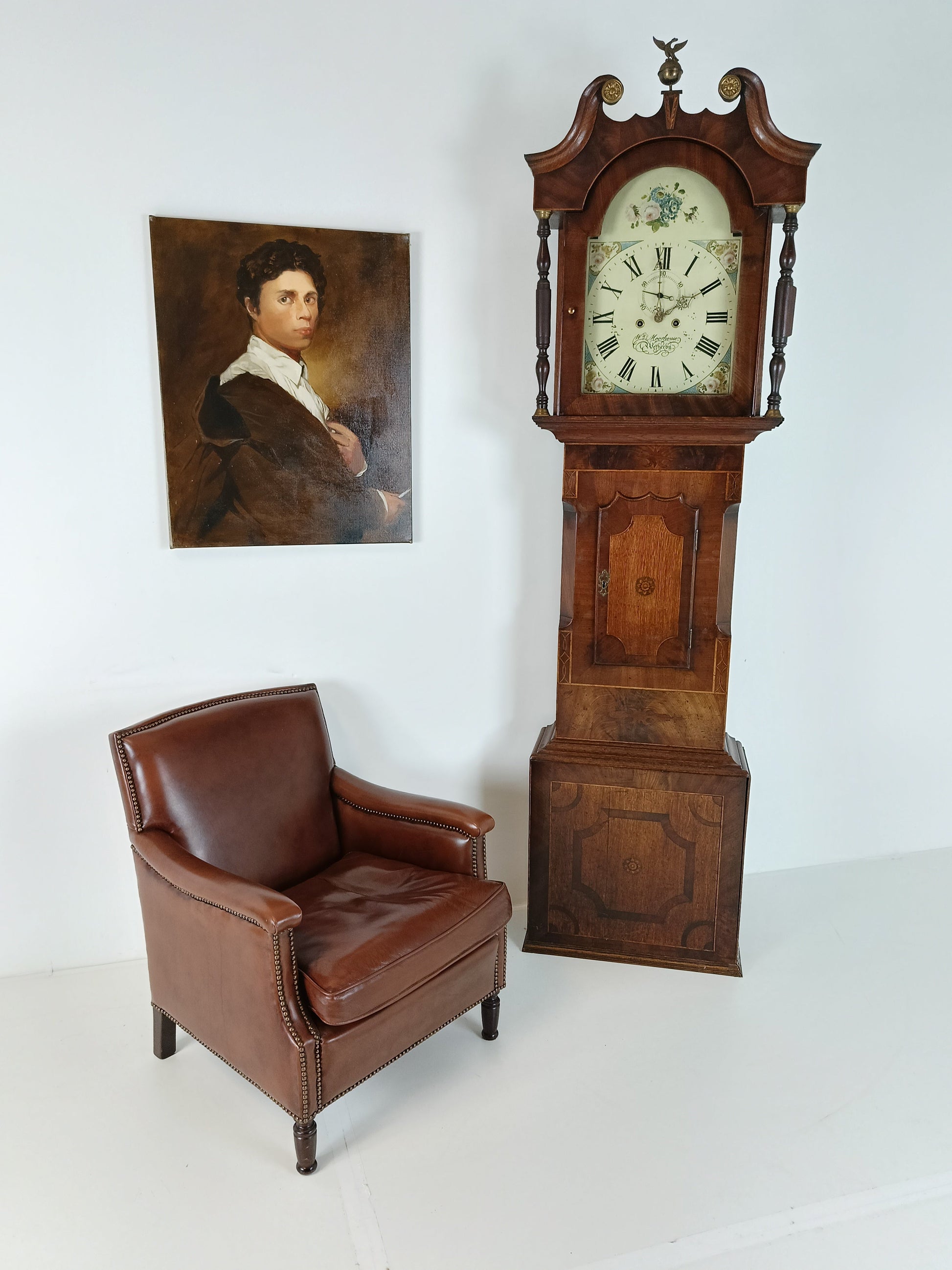 WM House Wetterby Antique Clock 1780 WM House Wetterby Antique Clock 1780