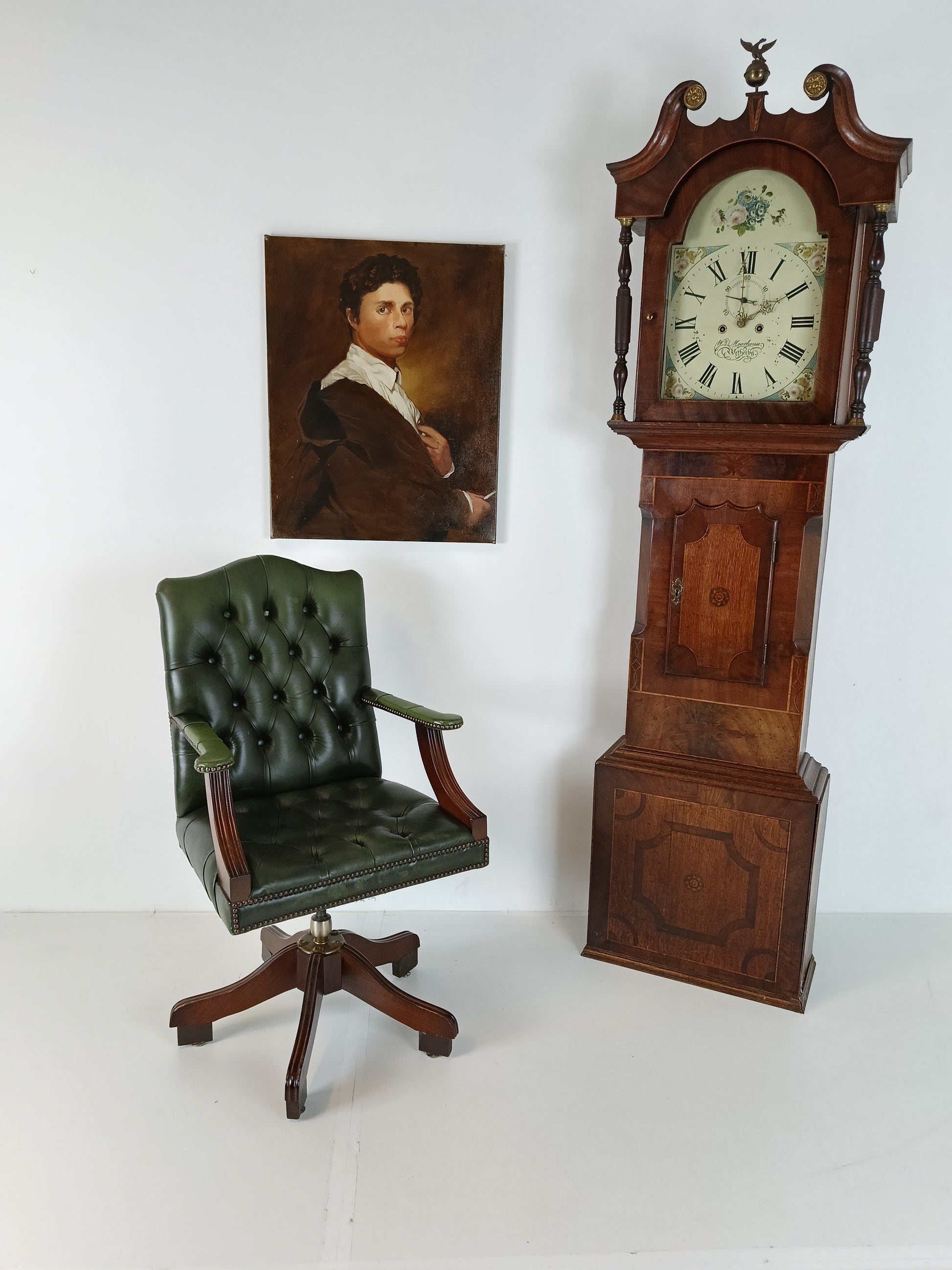 WM House Wetterby Antique Clock 1780 WM House Wetterby Antique Clock 1780