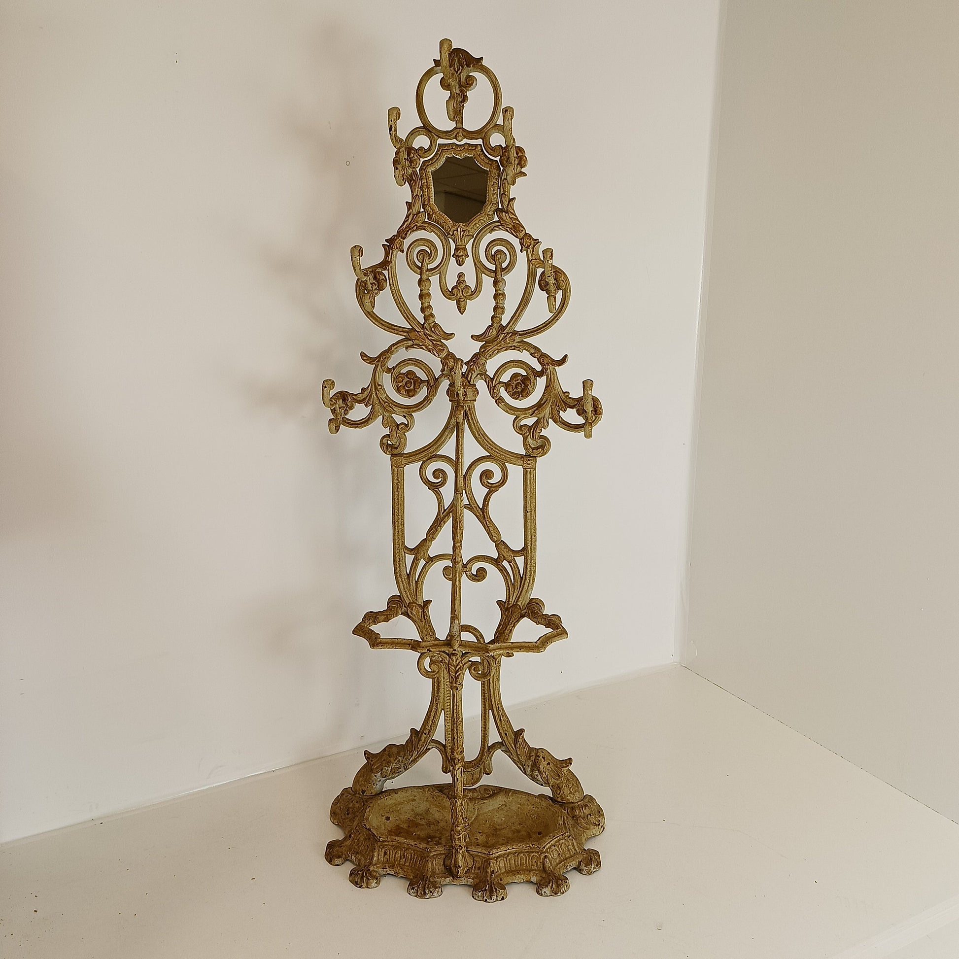 Wonderful Antique Cast Iron Coatrack Wonderful Antique Cast Iron Coatrack